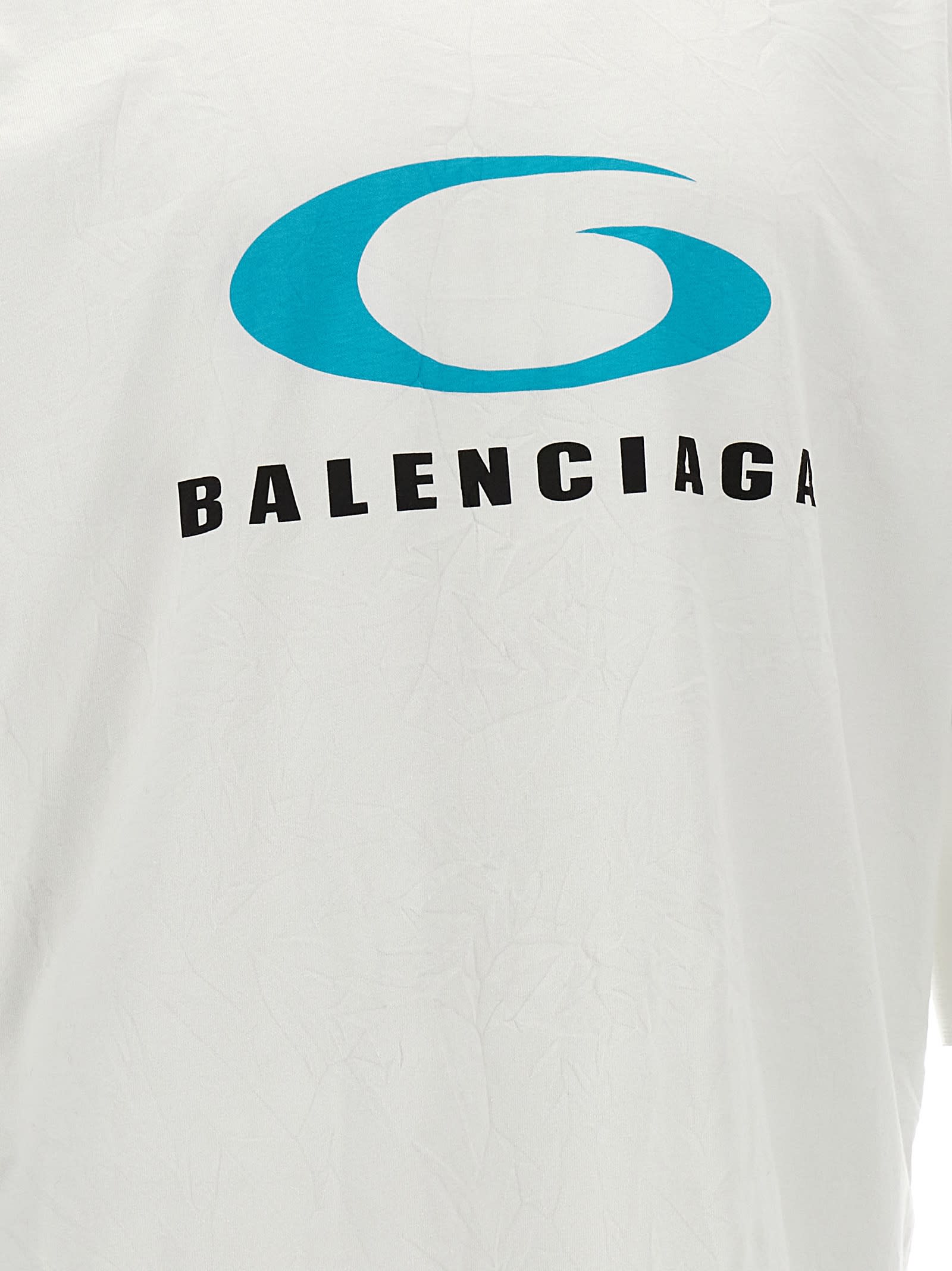 Shop Balenciaga Loop Sports Icon T-shirt In White