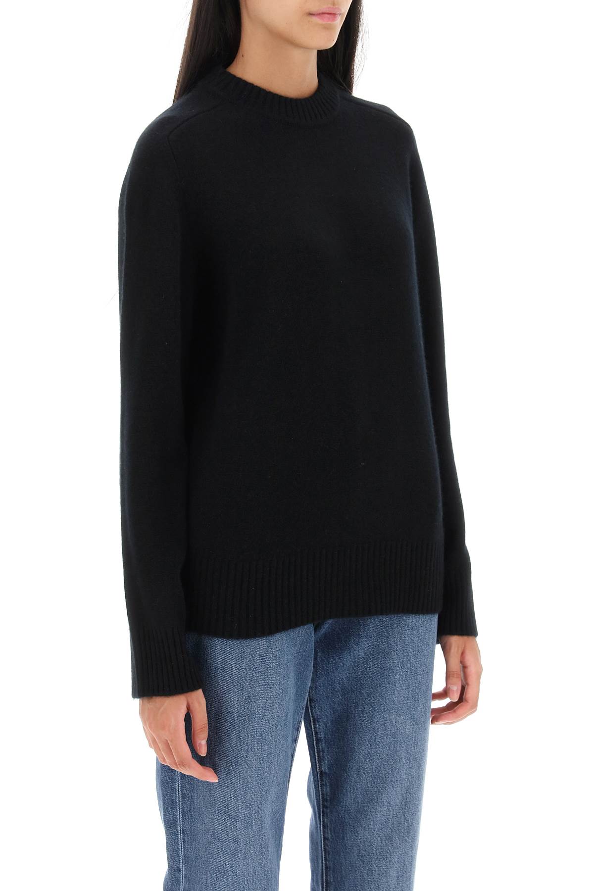 Shop Loulou Studio Baltra Cashmere Sweater In Black (black)