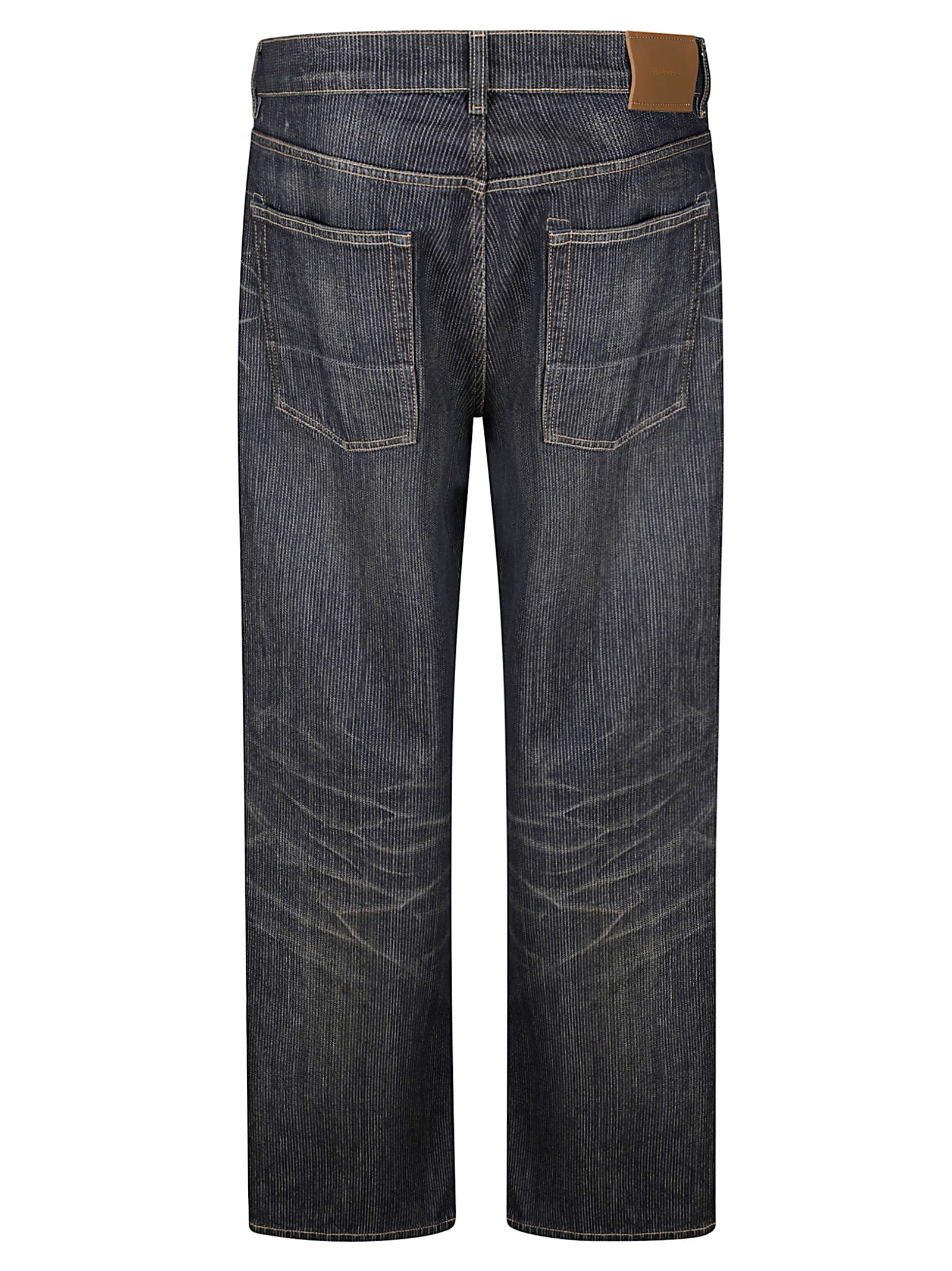 Our Legacy Straight Leg Five-pocket Trousers With Belt Loops In Blue