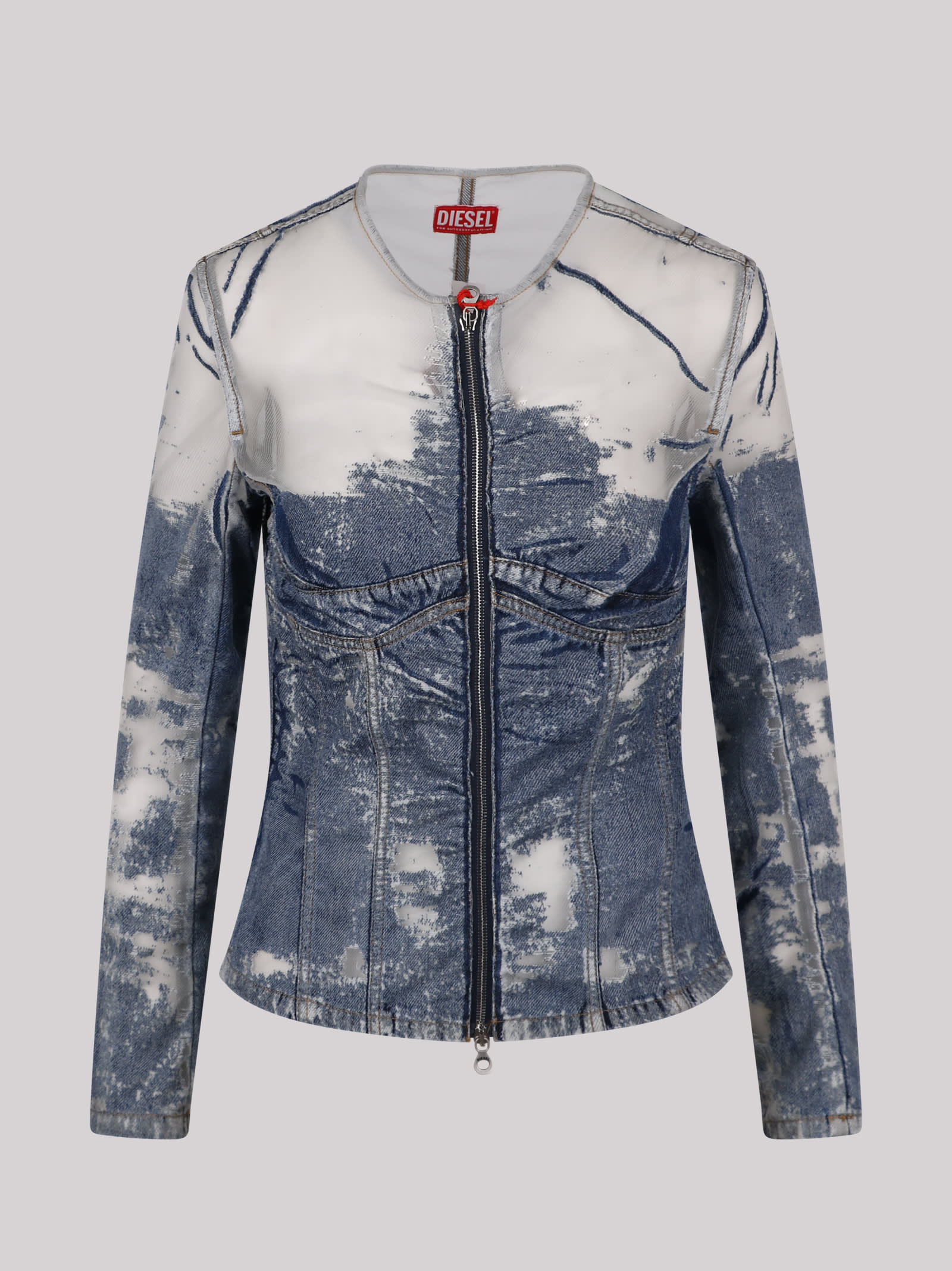 Milly Denim Fitted Jacket