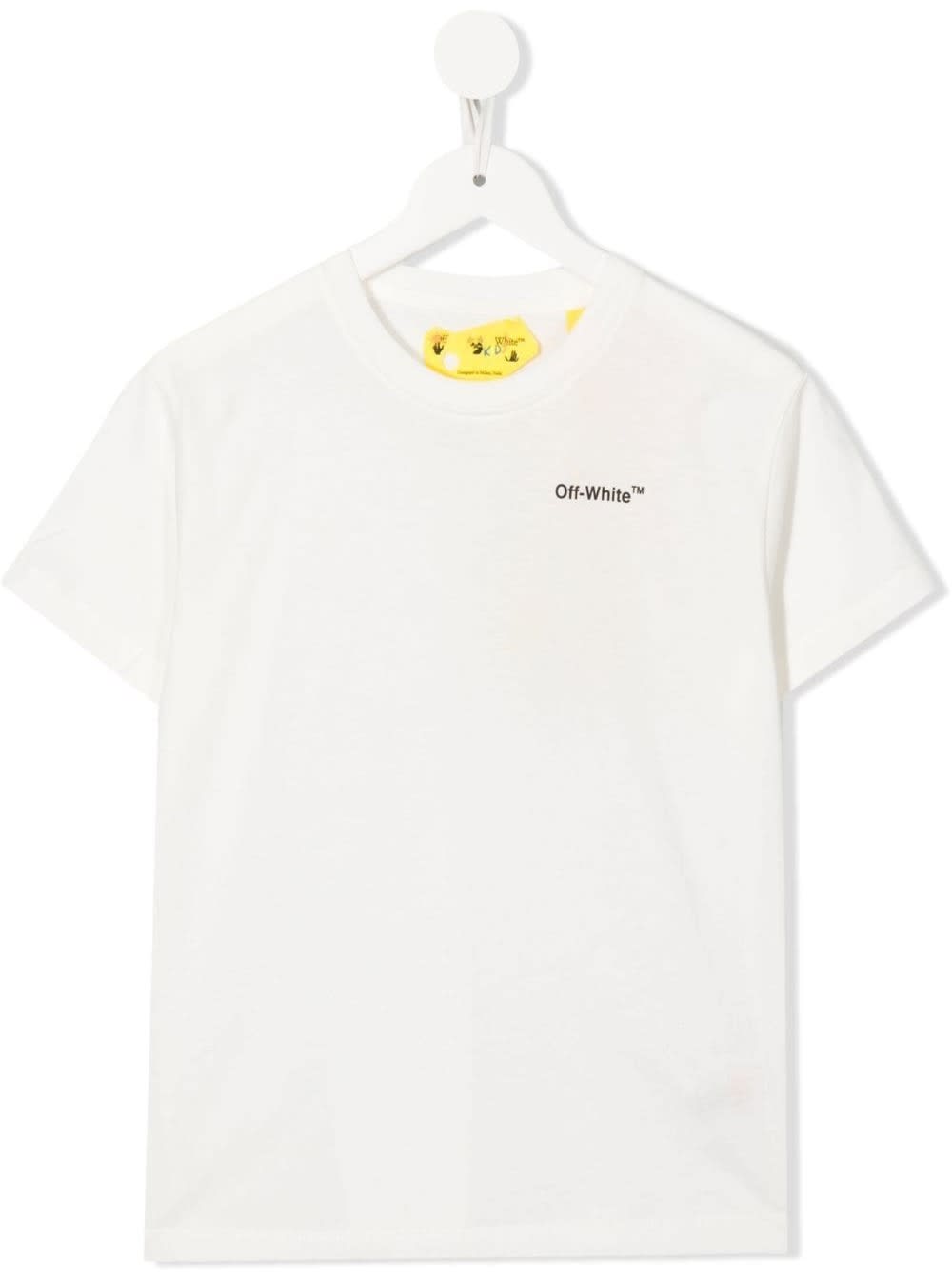 Off-White T-shirt Stampa Monster Arrow In Cotone Bianco Bambino Off White Kids