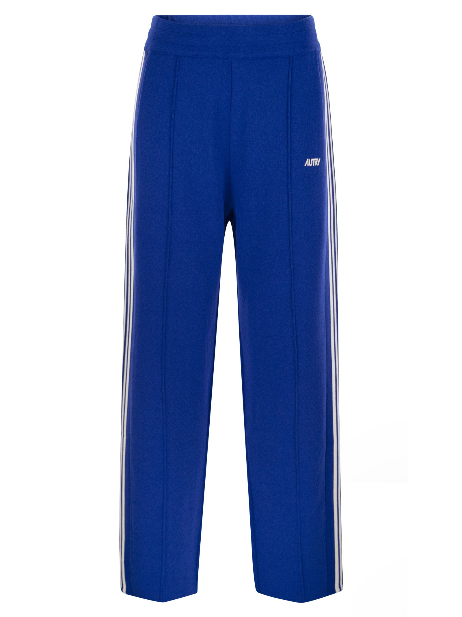 Autry Knitted Viscose Joggers In Bluette