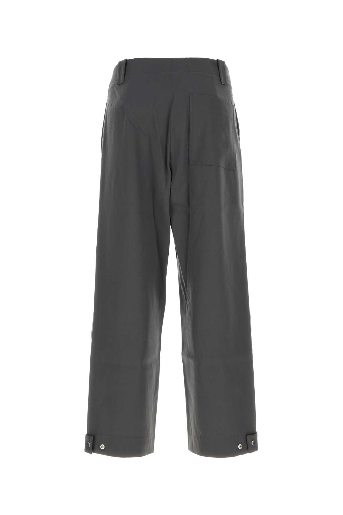 Shop Oamc Charcoal Cotton Pant In Grey