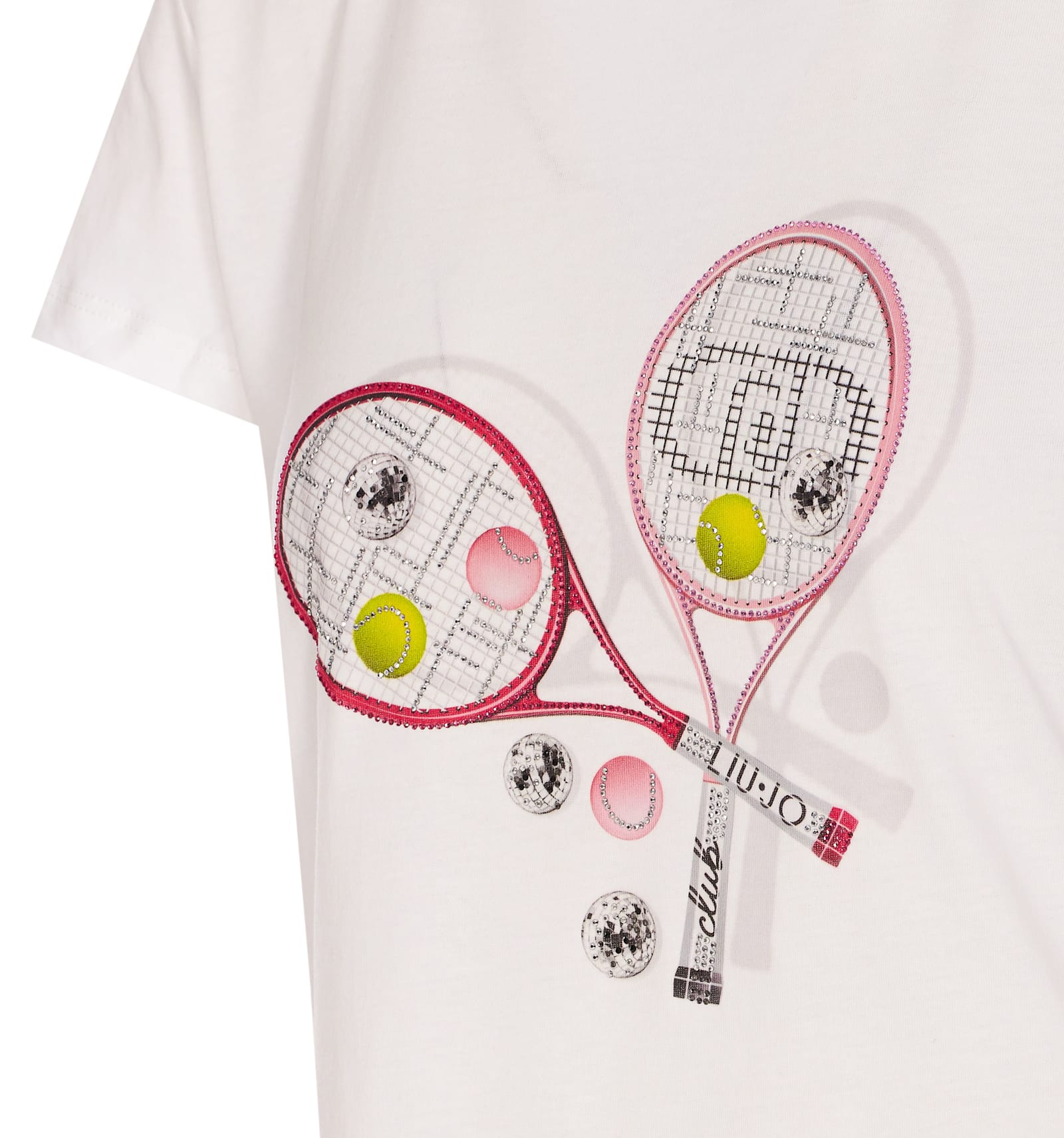 Liu •jo Liu Jo Embellished Graphic Printed T