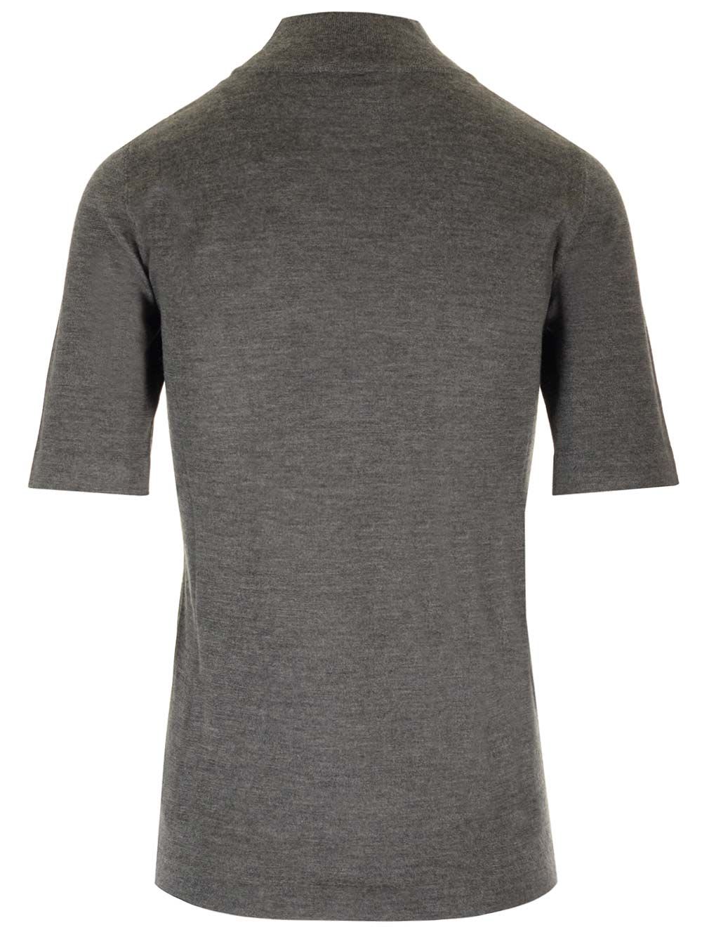 Shop Brunello Cucinelli Cashmere And Silk Top In Grey