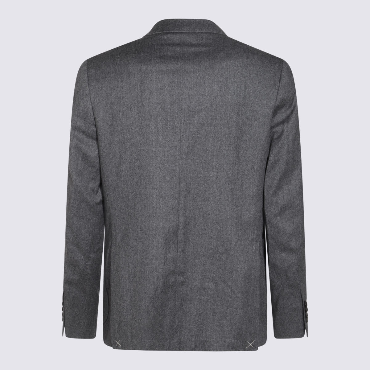 Shop Canali Grey Wool Suits