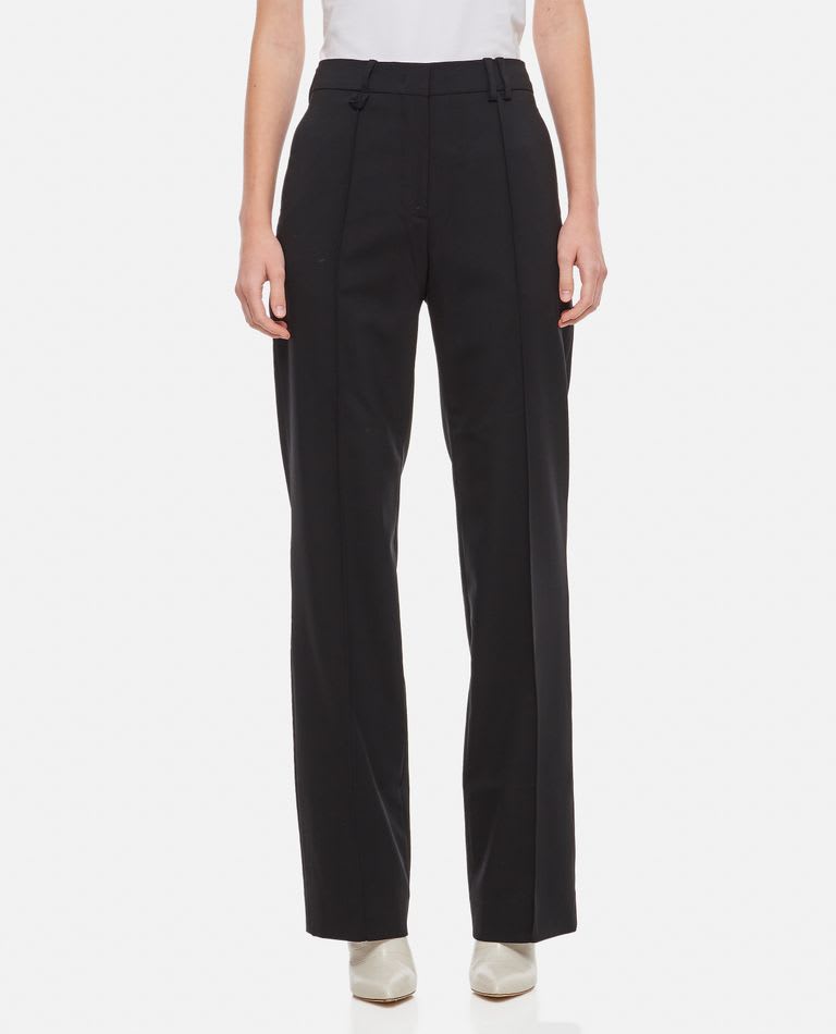 Jacquemus Le Pantalon Ficelle Straight-leg Trousers In Black