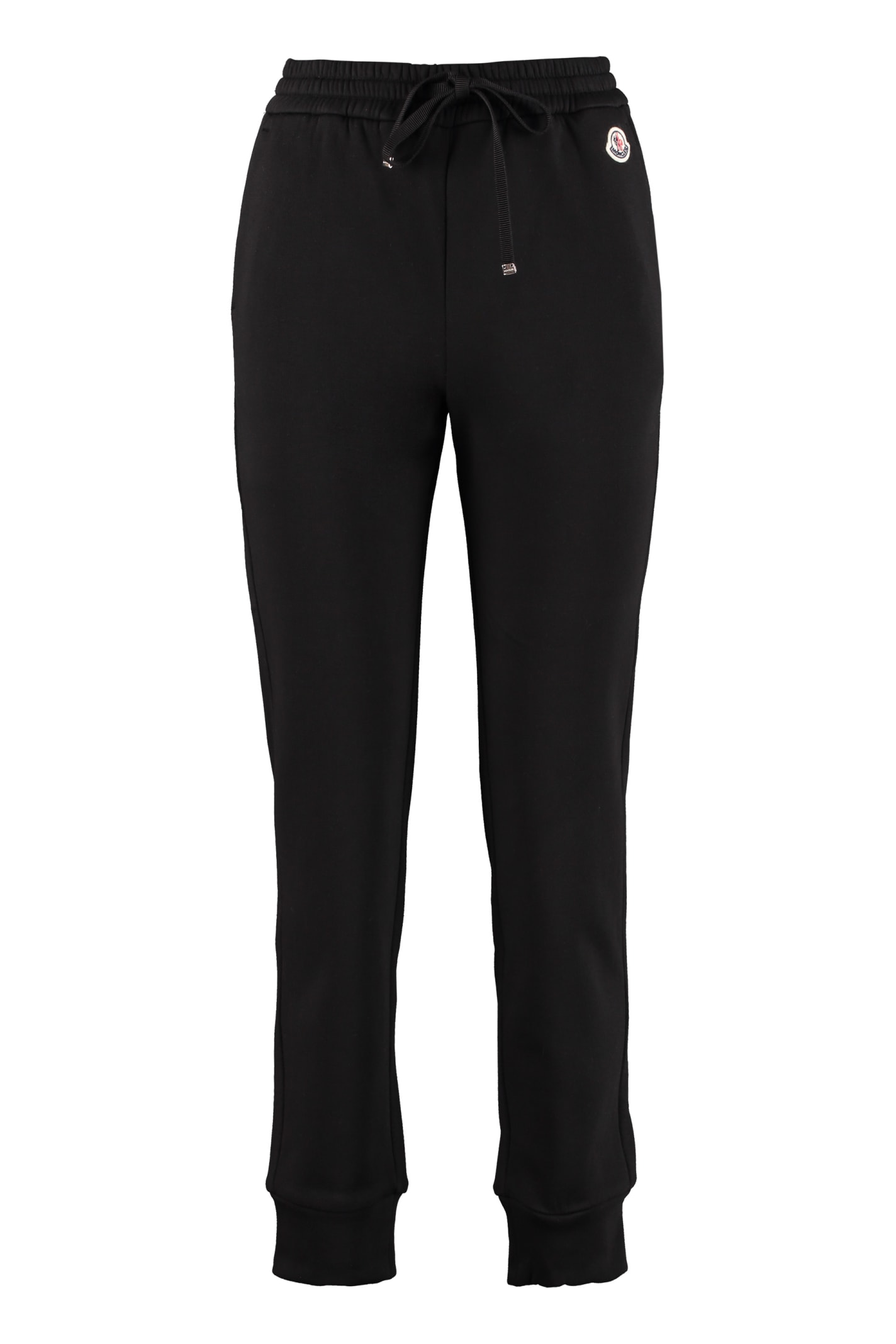 Moncler Cotton Sweatpants In Black