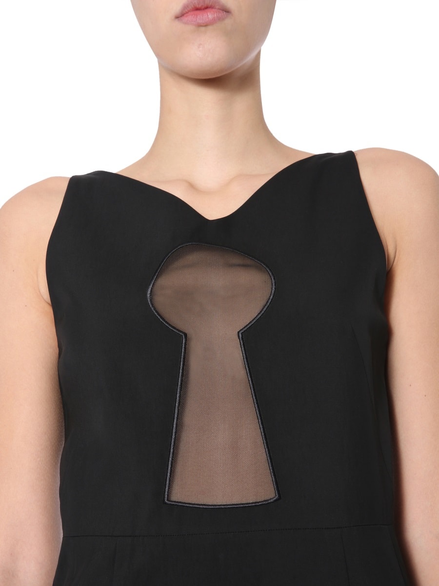 Shop Moschino Pencil Dress In Black