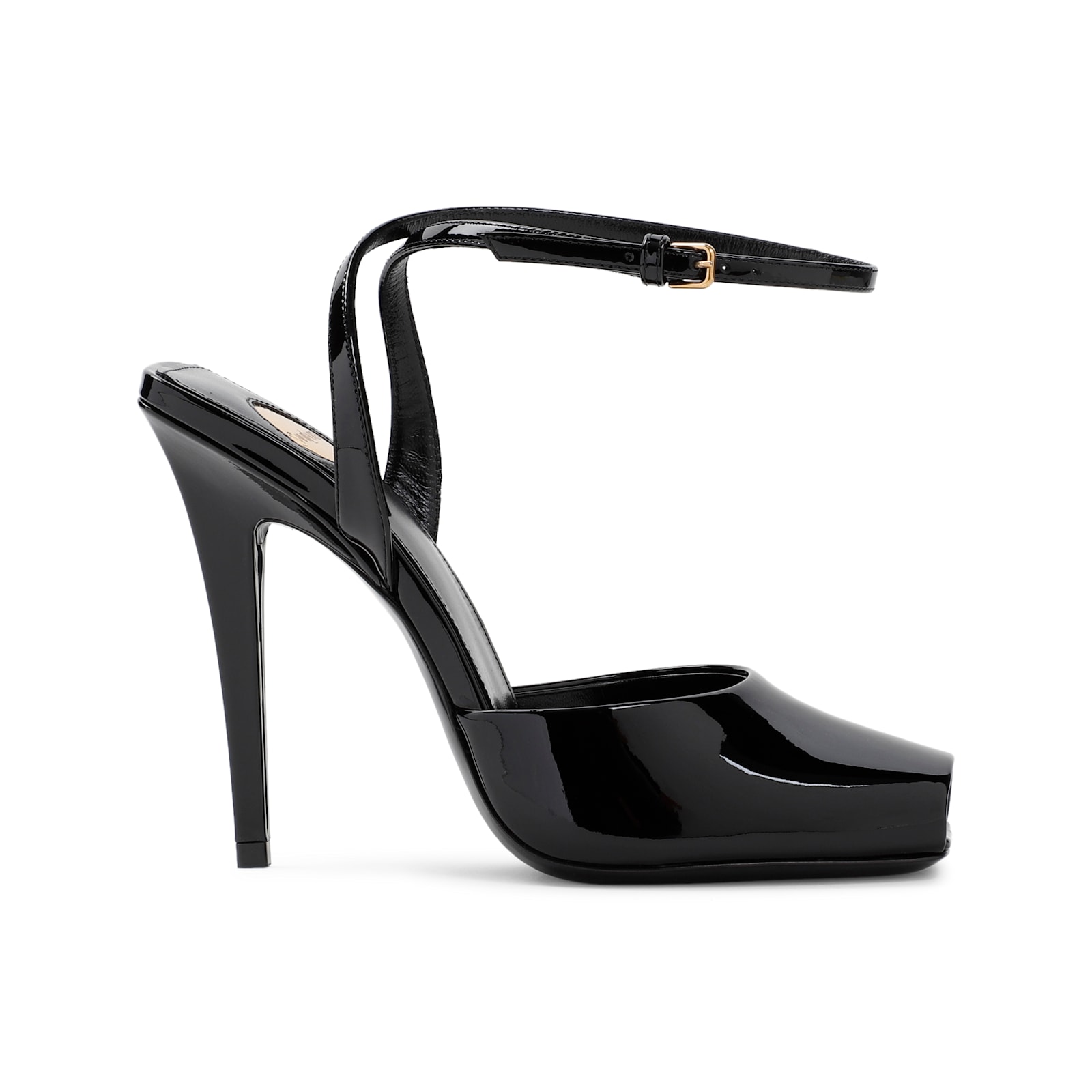 Shop Saint Laurent La Scandale 110 Sandals In Nero