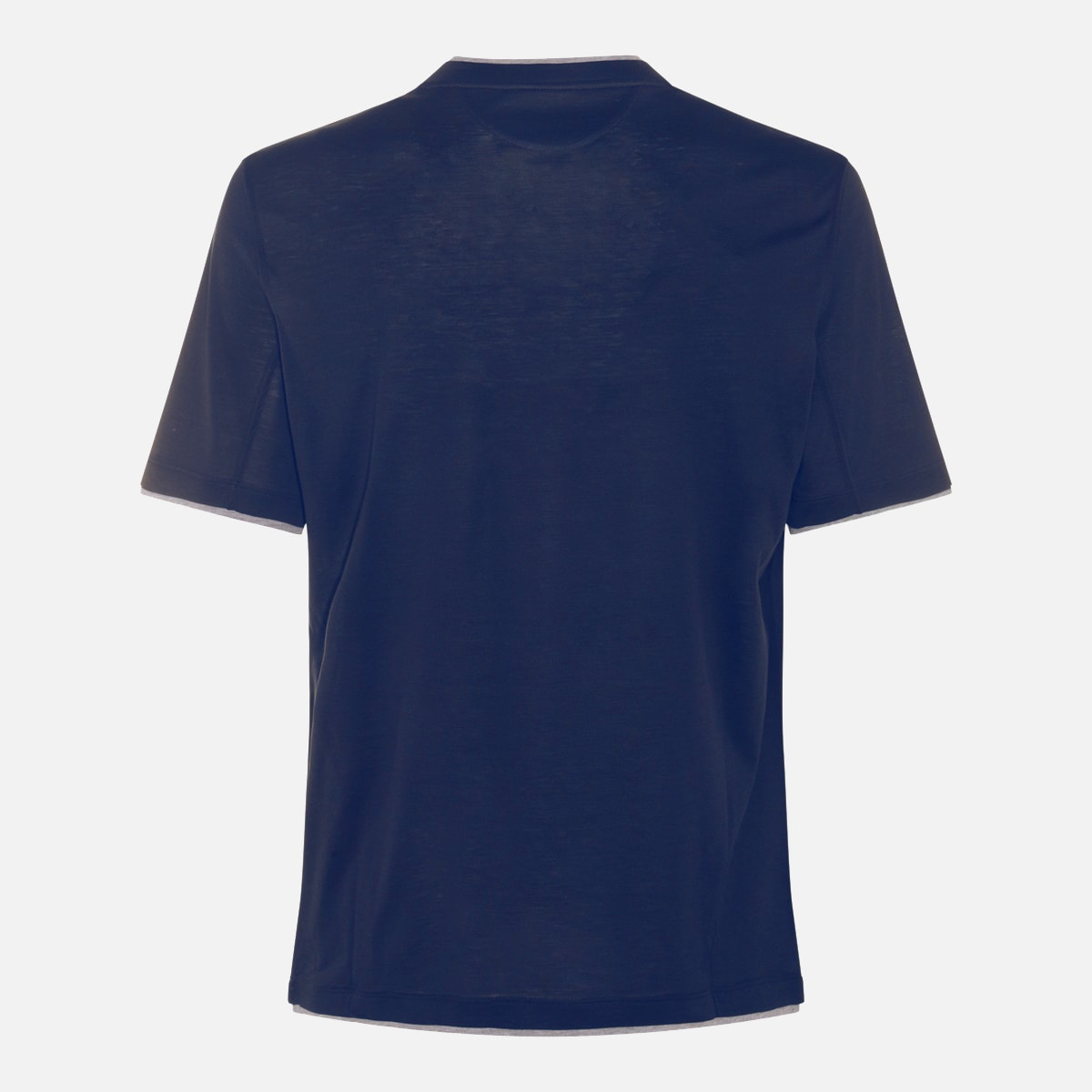 Shop Brunello Cucinelli Blue Cotton T-shirt