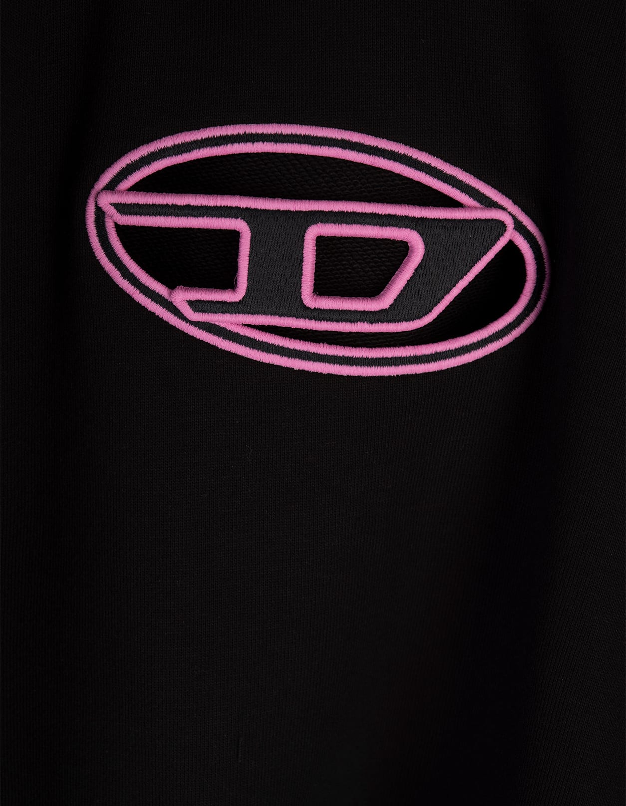 Shop Diesel Black And Pink F-slimmy-hood-od Hoodie