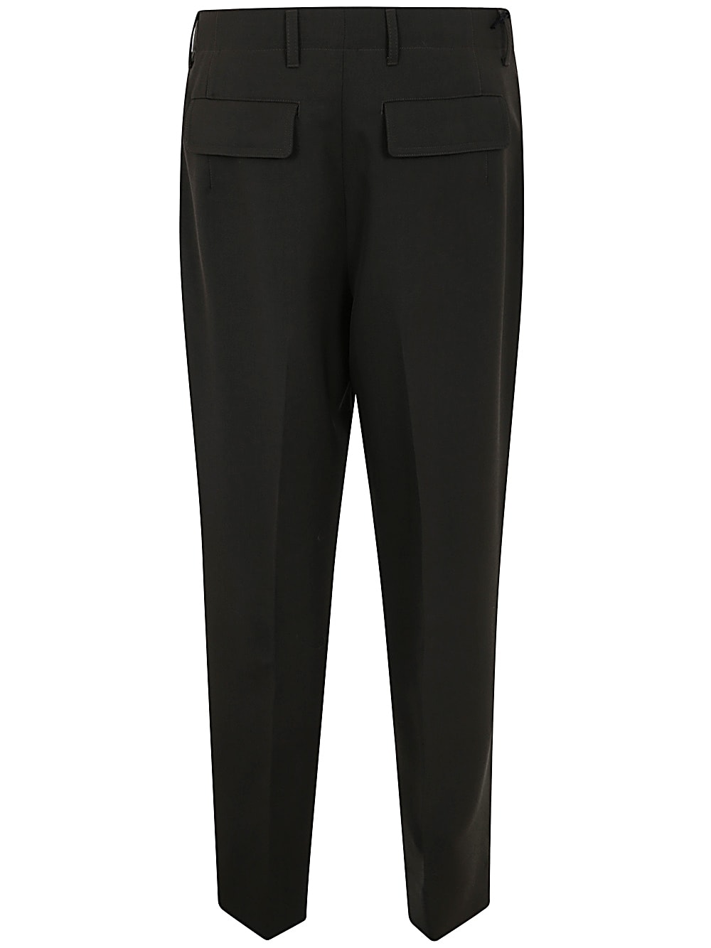 Shop Zegna Pure Wool Pants In Dark Brown Solid