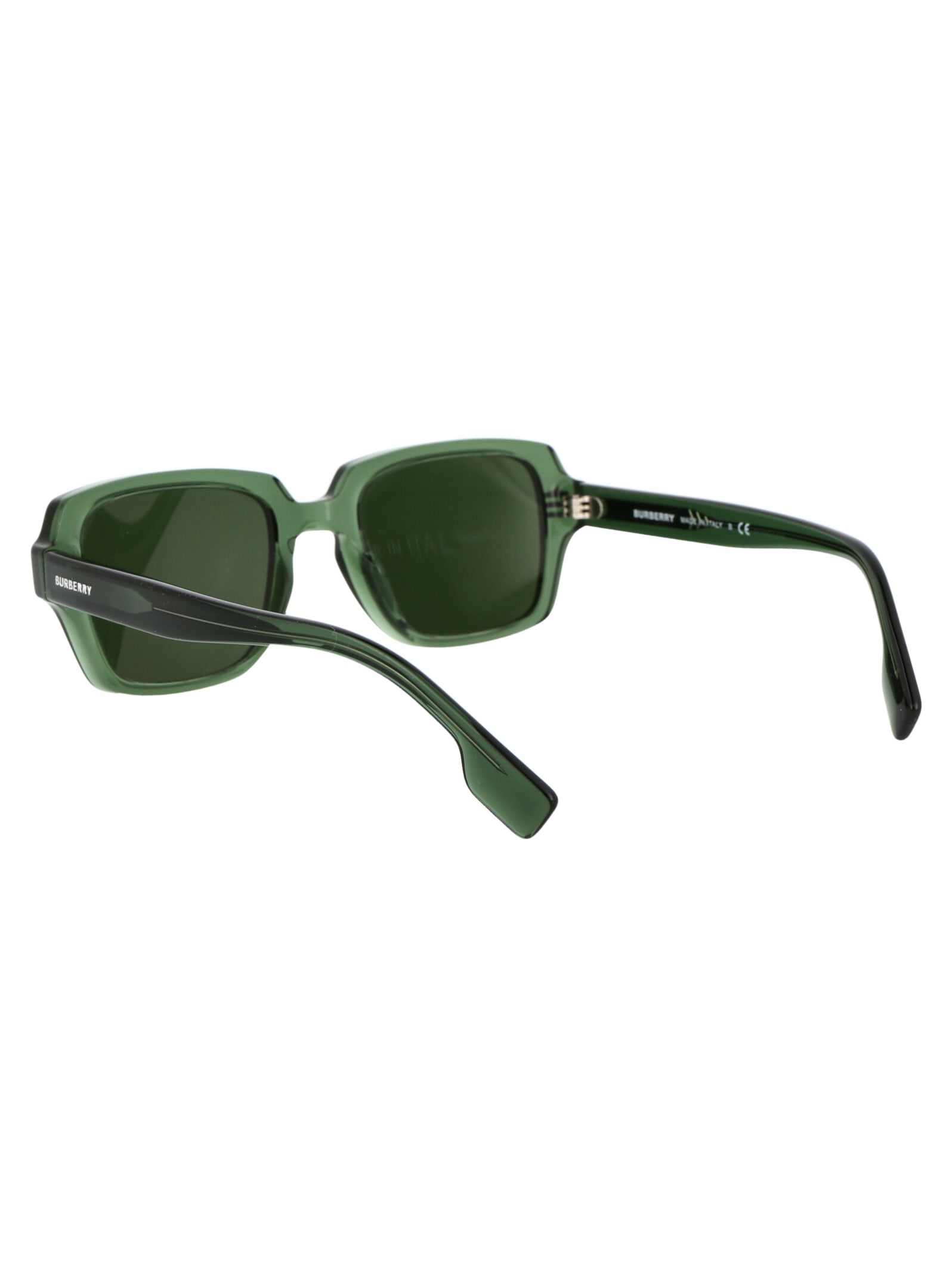 Burberry Eyewear Eldon Square-frame Sunglasses In Green