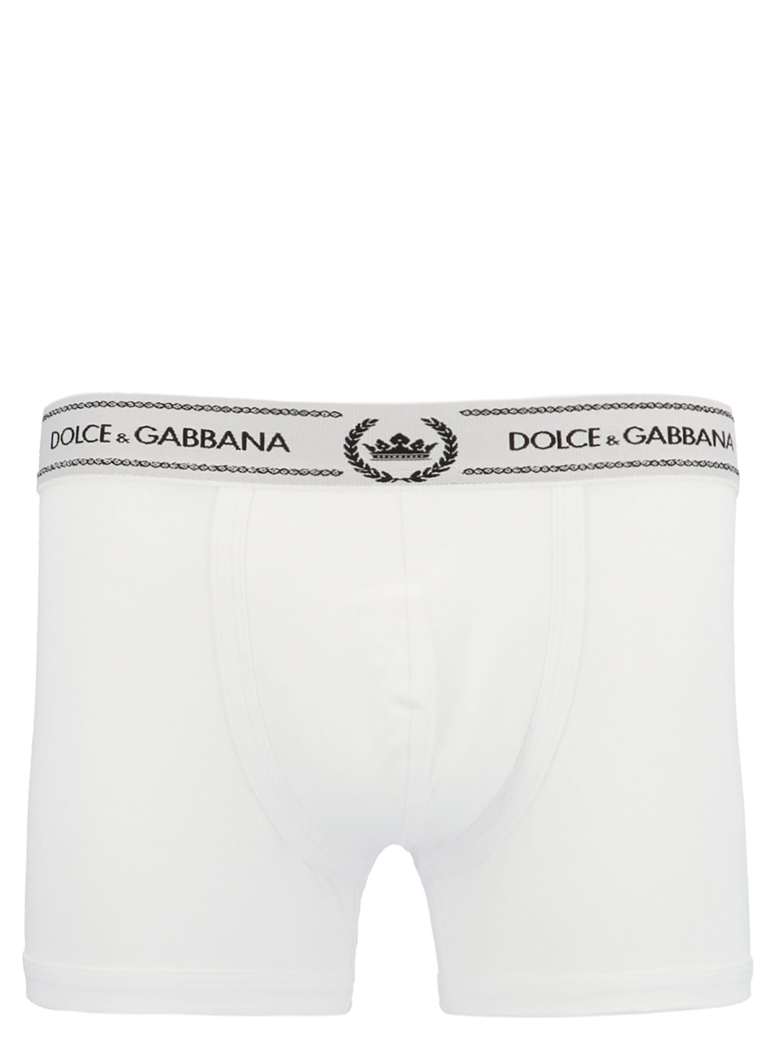 Dolce & Gabbana Dg Rete Boxer In White