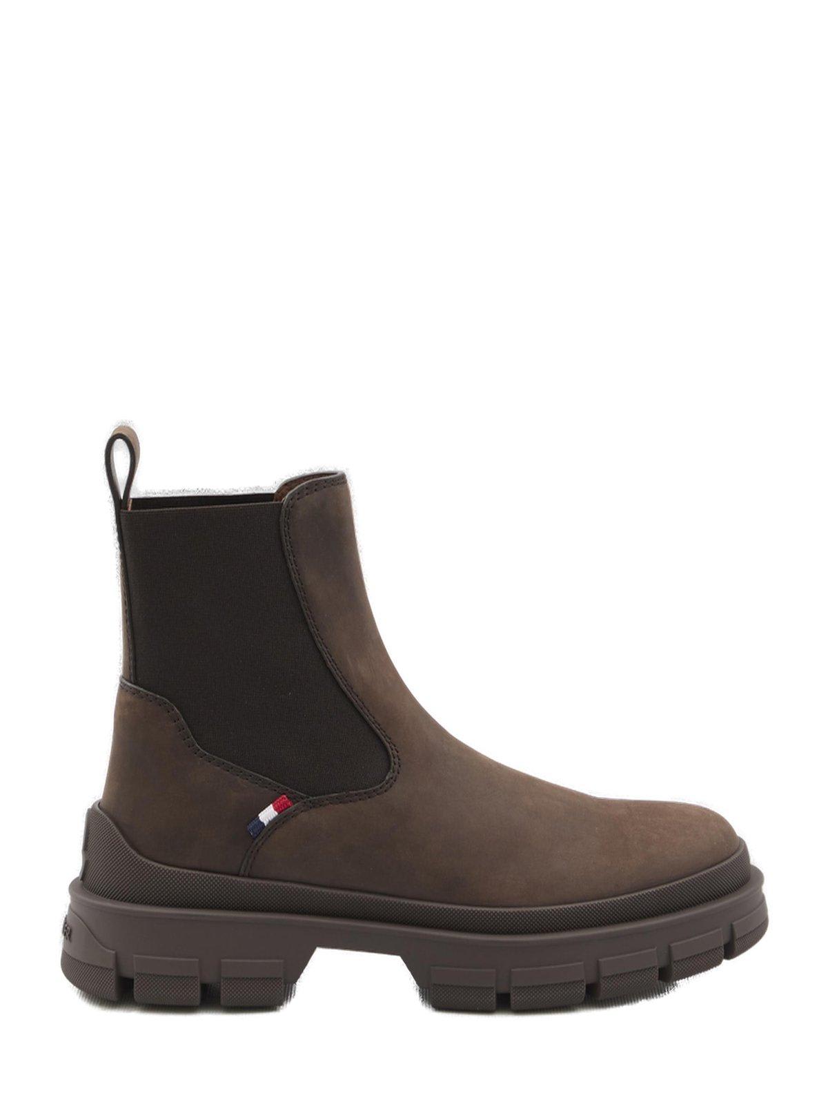 Shop Moncler Hevea Chelsea Boots In Multicolour