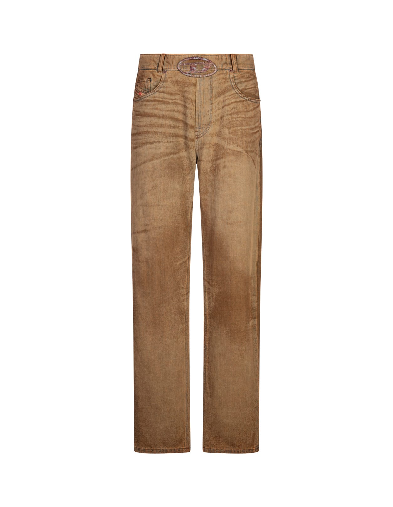 Shop Diesel Straight Jeans 2010 D-macs 0ajet In Brown