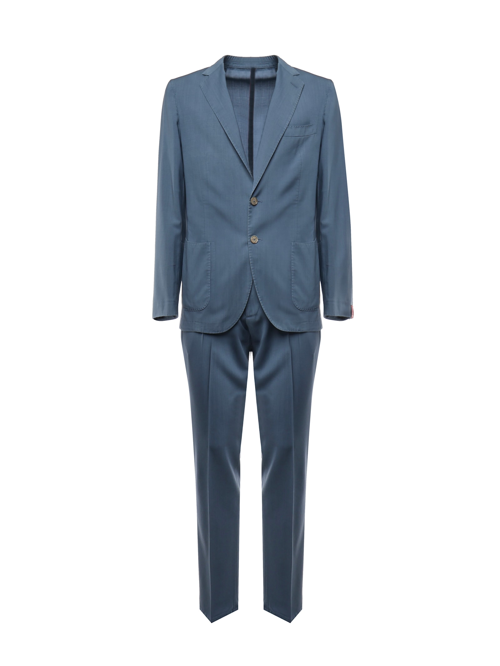 Santaniello Superlight Wool Suit In Blue