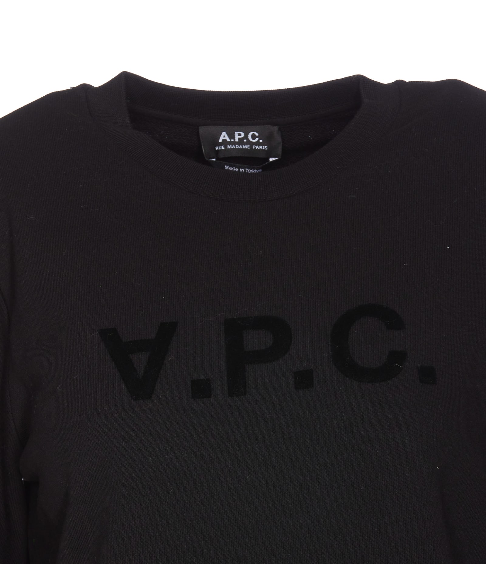 Shop Apc Viva Logo Sweatshirt In Black