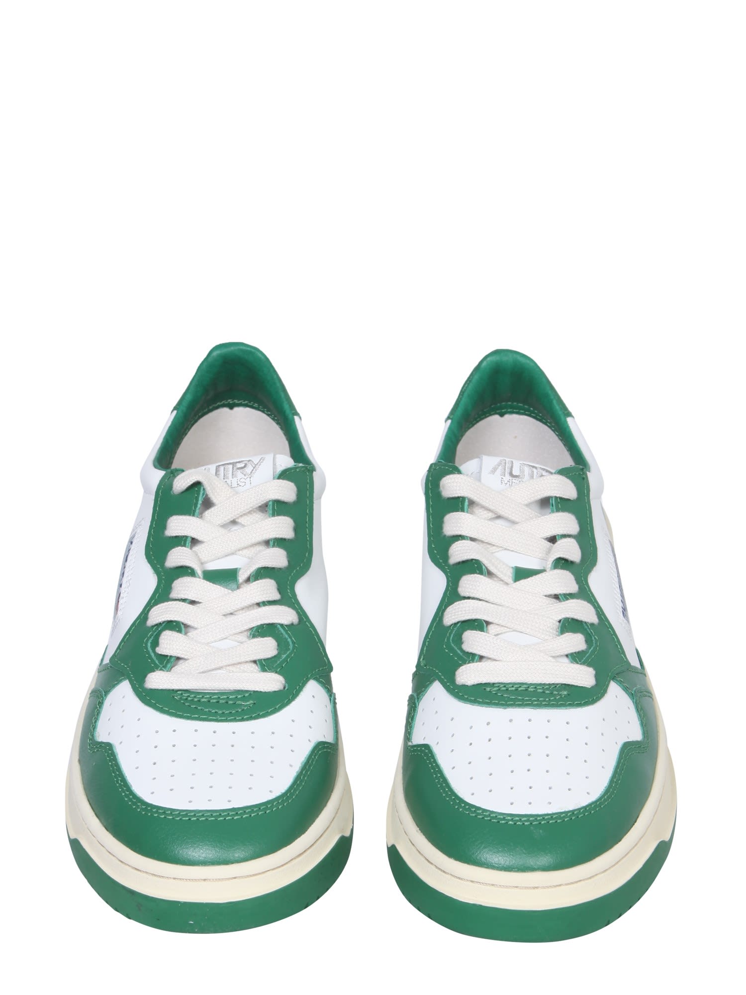 Shop Autry Medalist Low Sneaker In Green