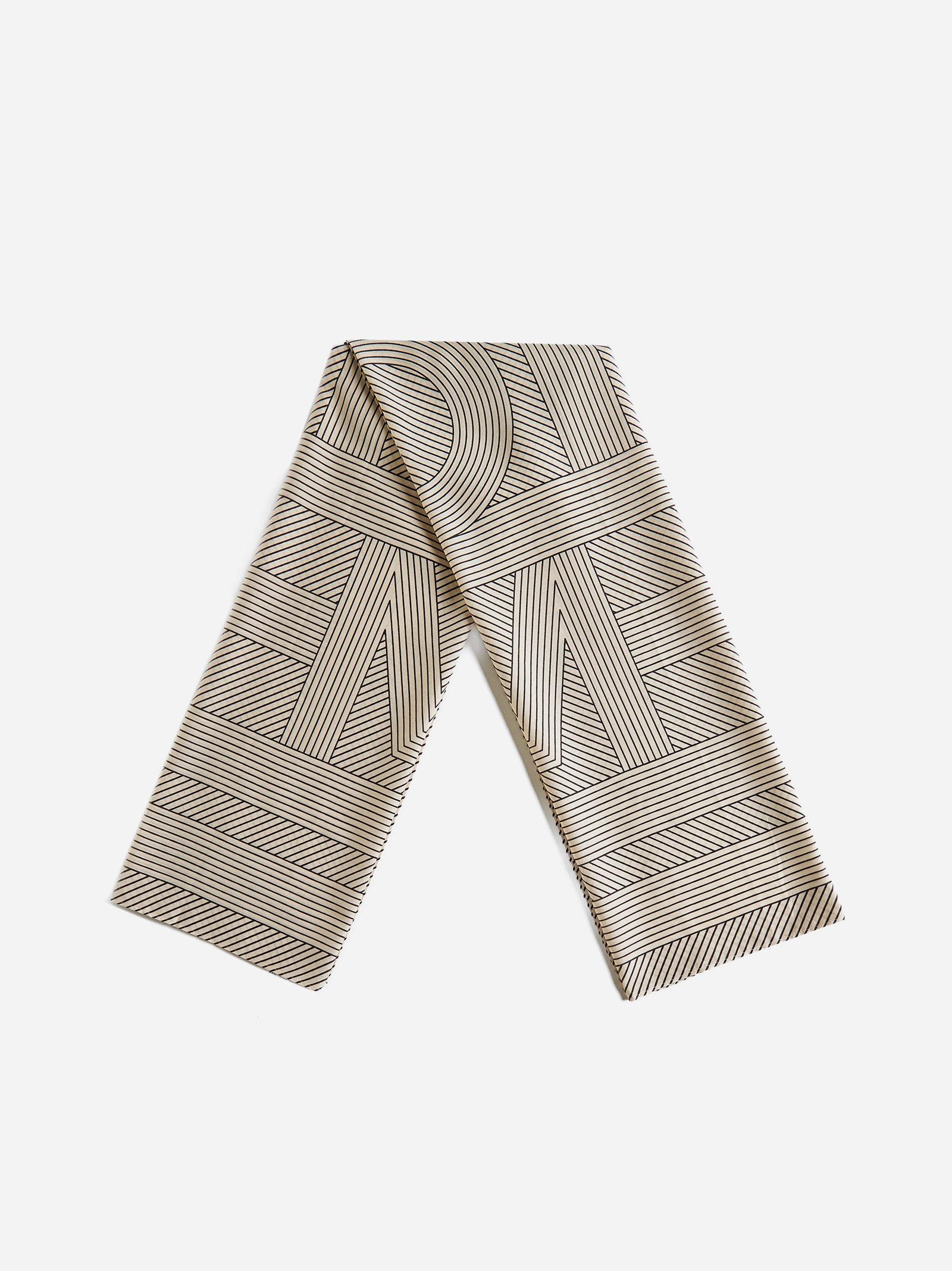Shop Totême Monogram Cotton And Silk Sarong In Ivory