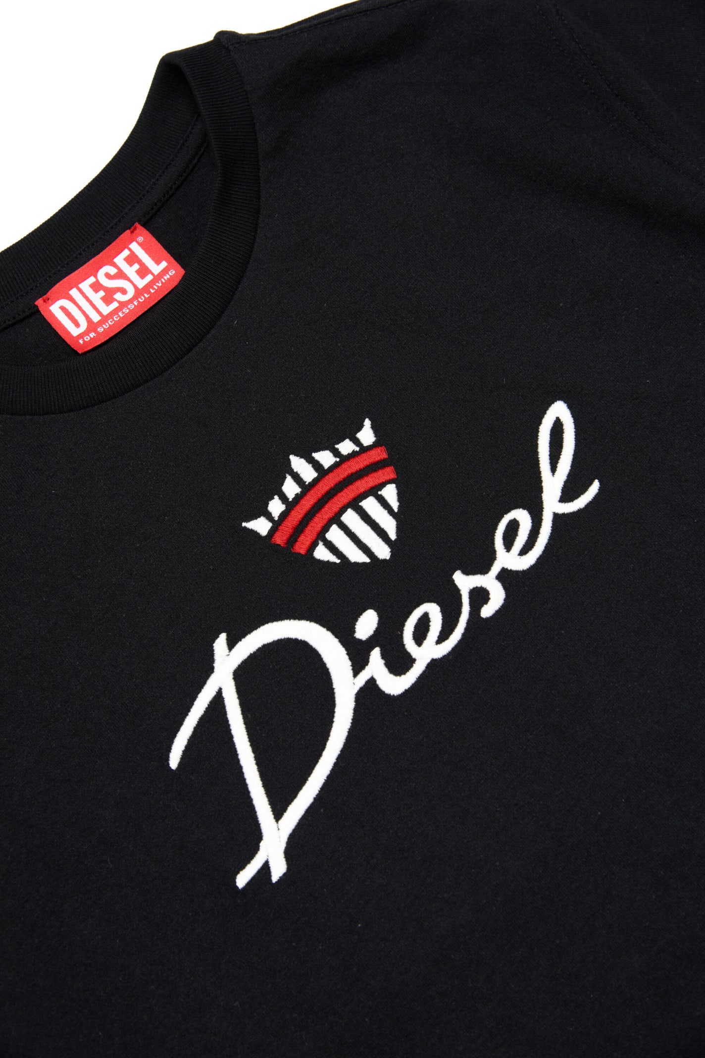 Shop Diesel Twashg6 Over T-shirt  T-shirt With Corona Logo In Black