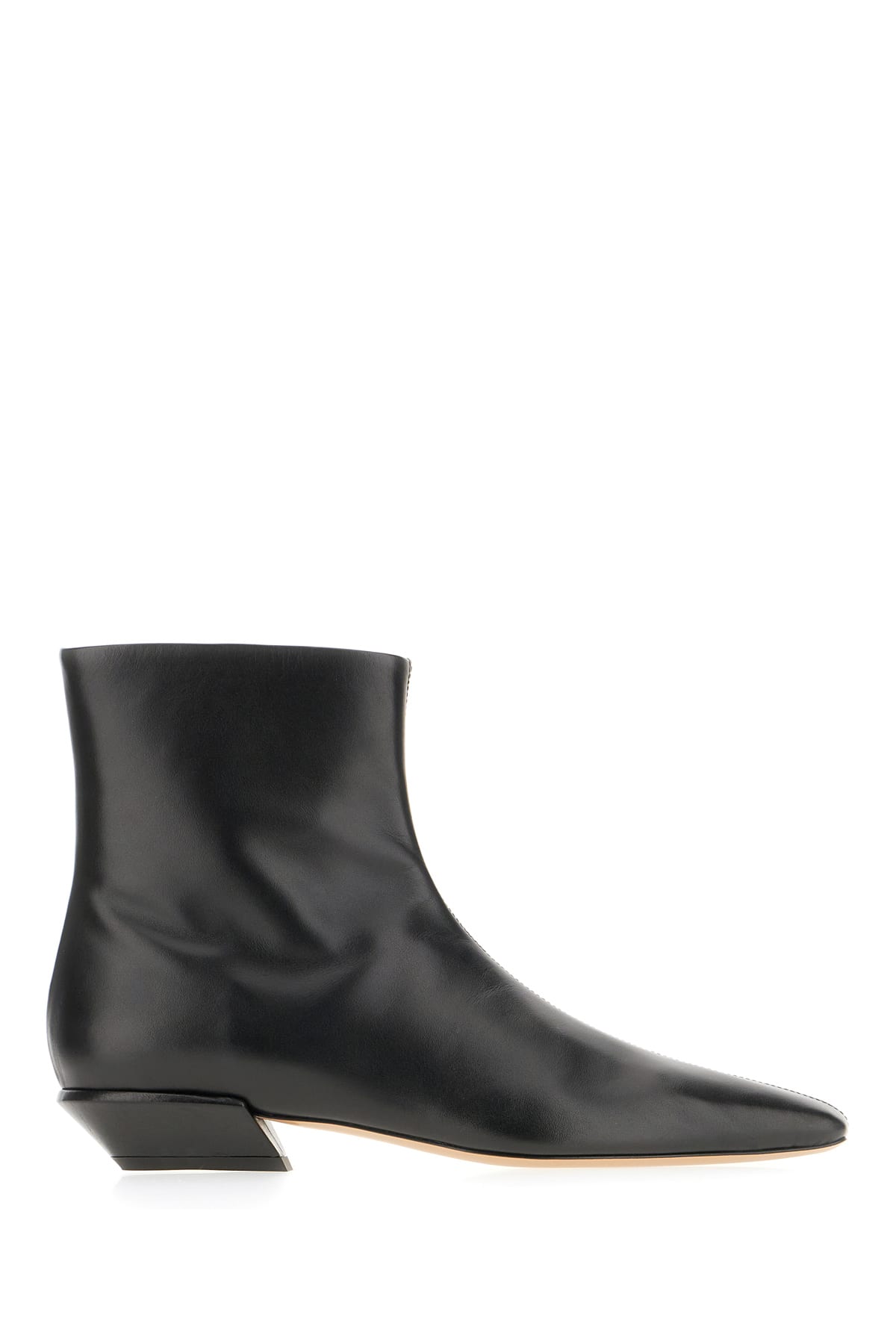 Black Leather Ankle Boots