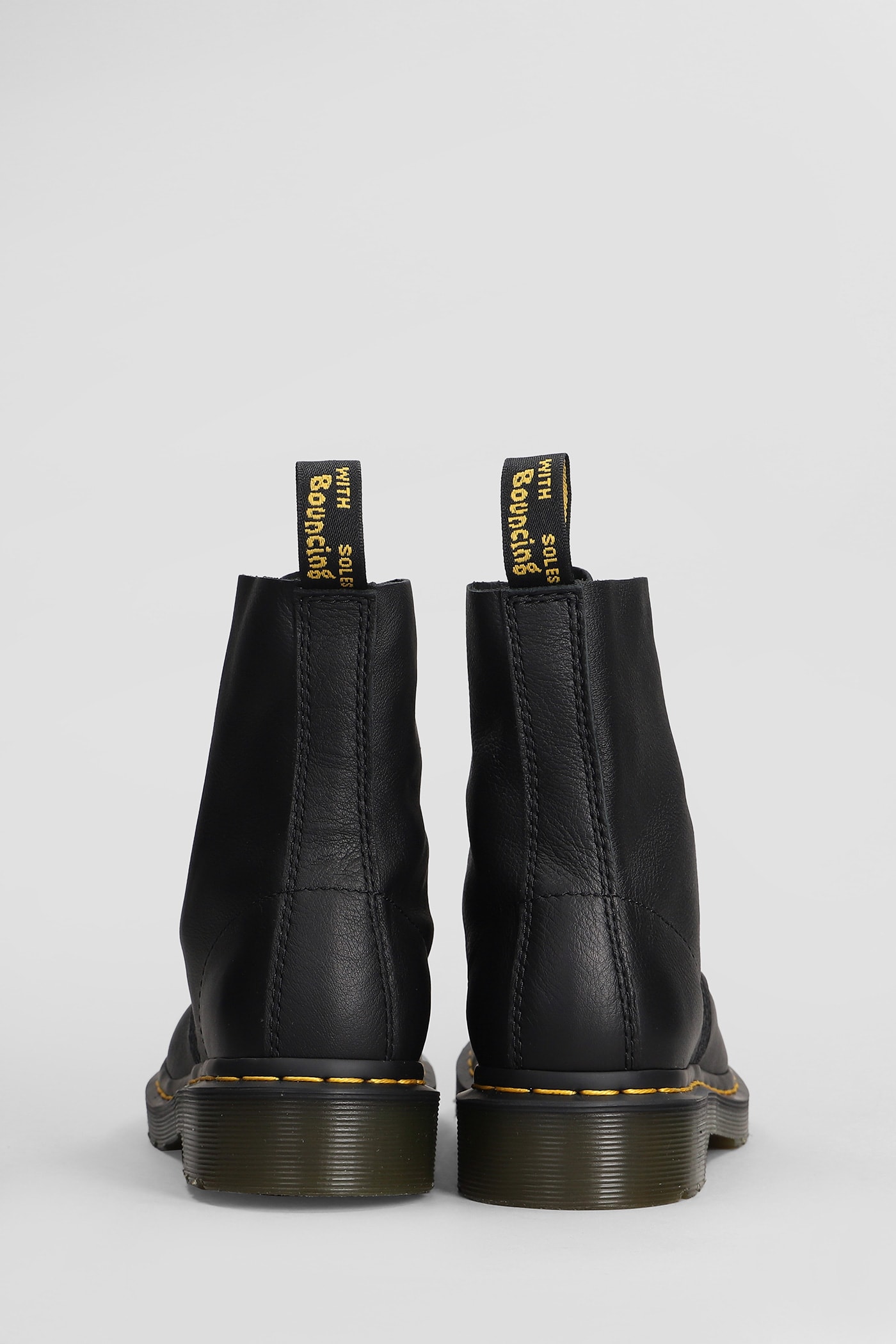 Shop Dr. Martens' 1460 Pascal Combat Boots In Black Leather