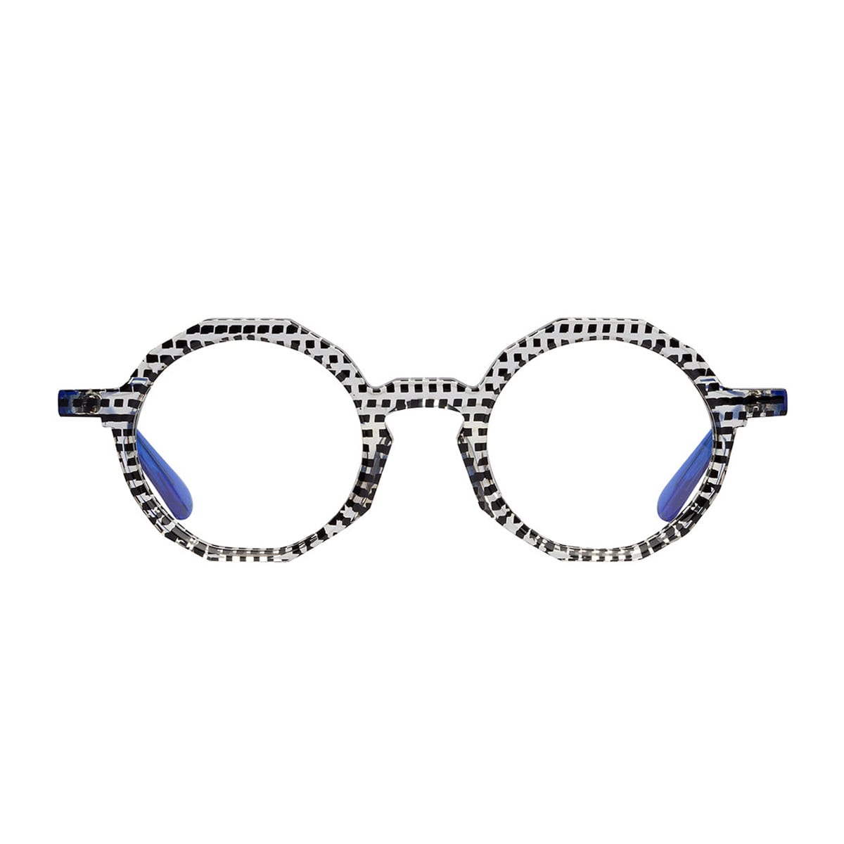 Matttew Nudum 1081 Nero Blu Trasparente Glasses In Gray