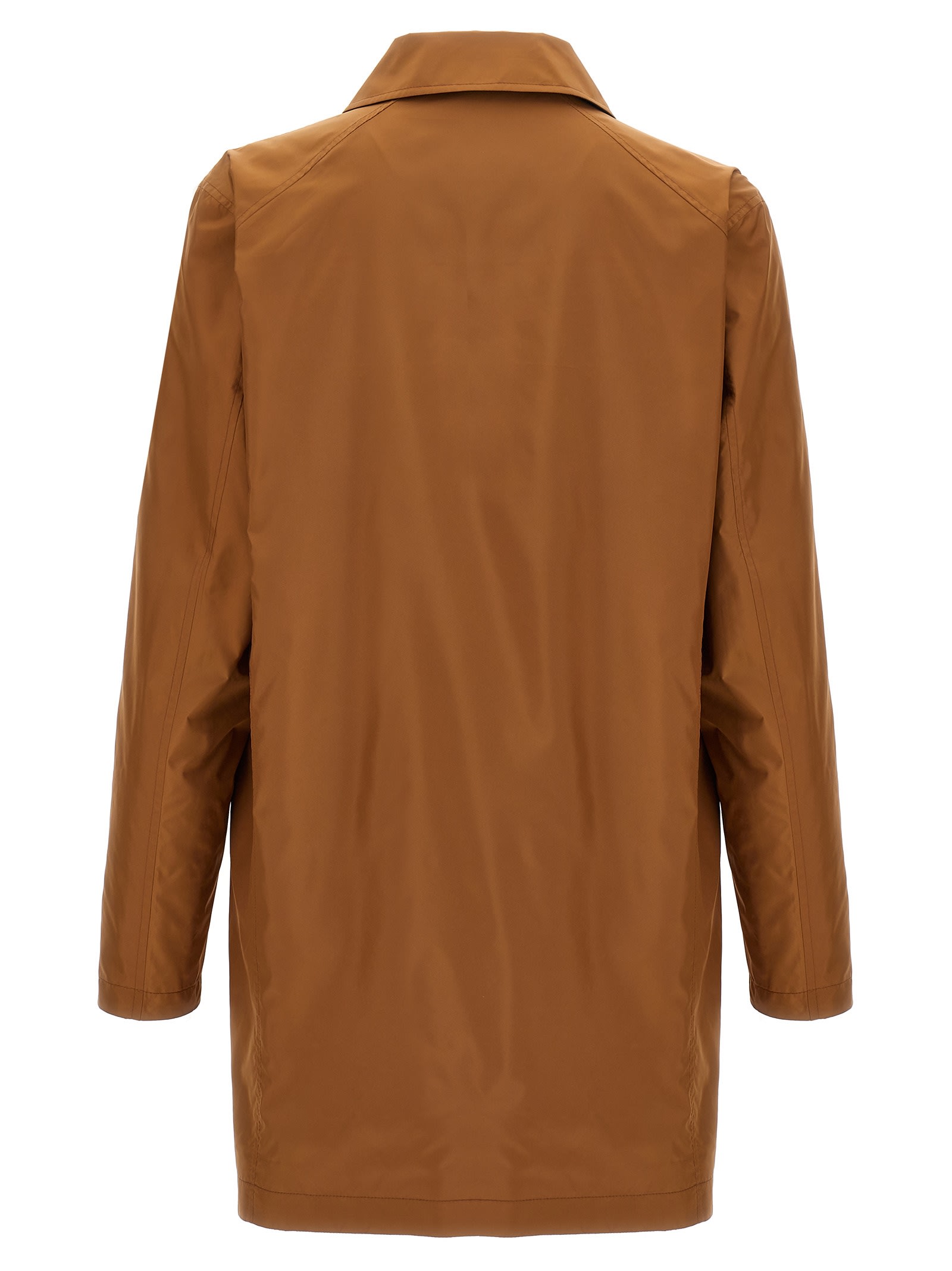 Pal Zileri Reversible Car Coat Front Pockets Long Sleeves In Multicolor