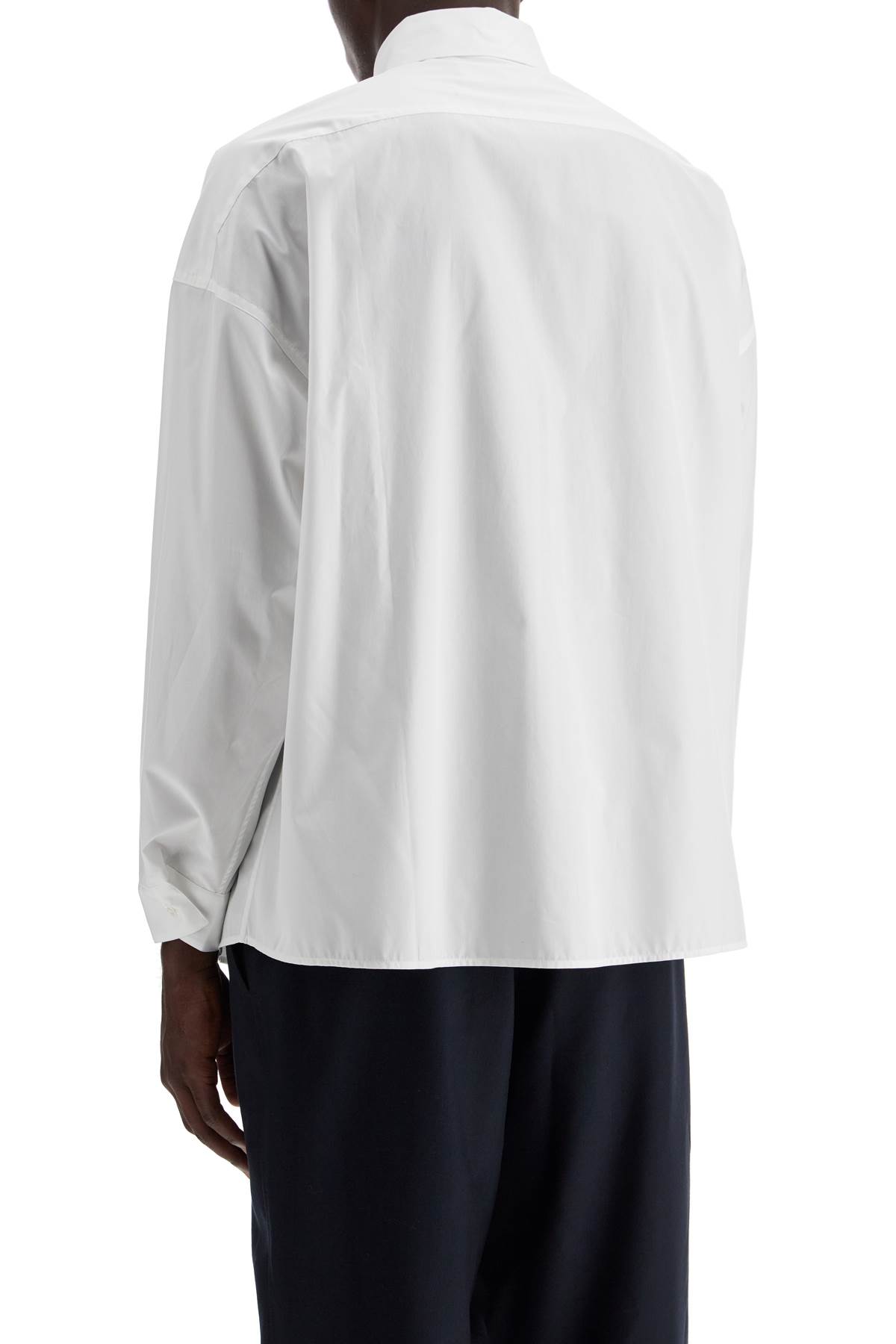 Shop Marni Boxy Shirt With Pocket Detail In Lily White. (white)