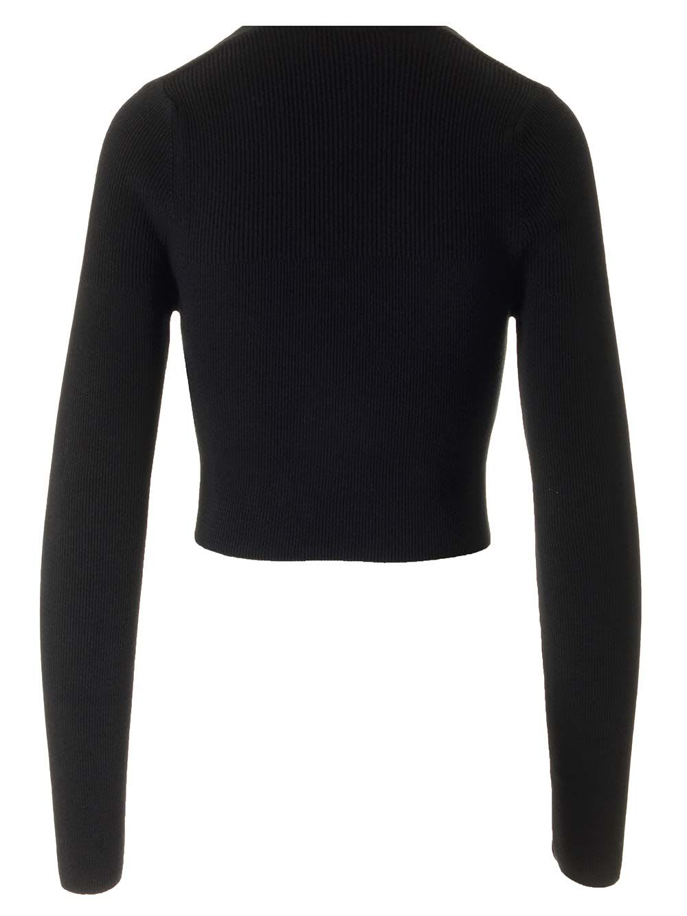 Shop Vivienne Westwood Bea Cropped Sweater In Black