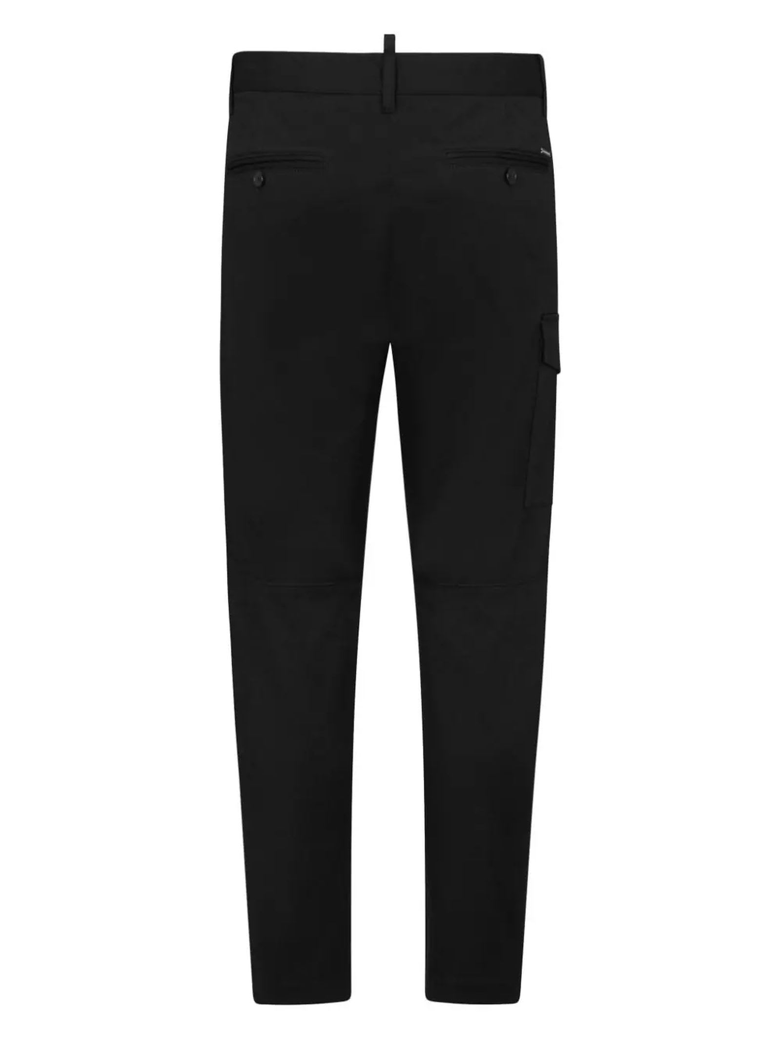 Dsquared2 Skinny Cargo Trousers In Black