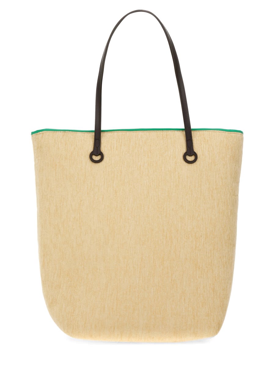 Shop Jw Anderson Tall Anchor Tote Bag In Beige