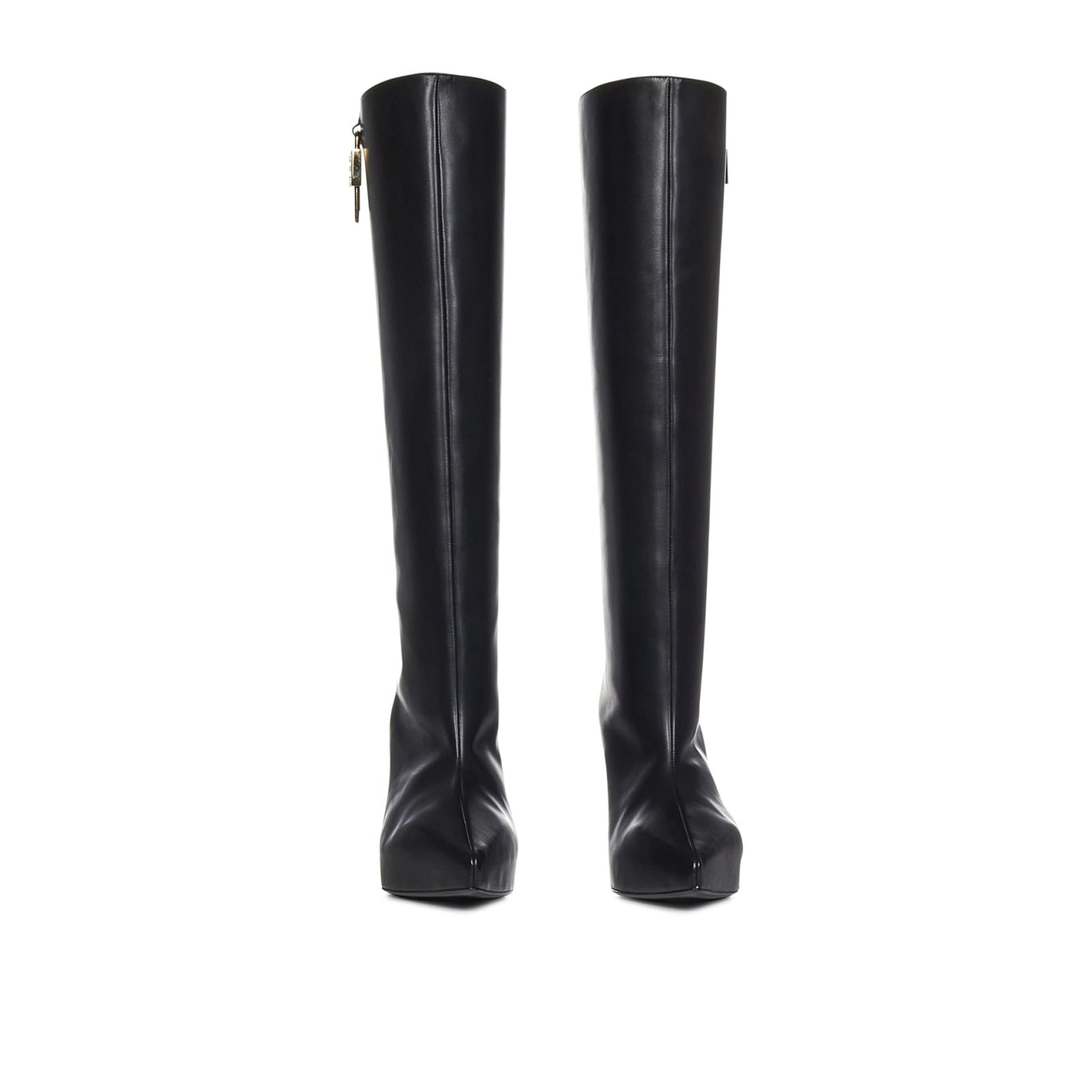 Shop Givenchy G-lock Leather Boots In Black