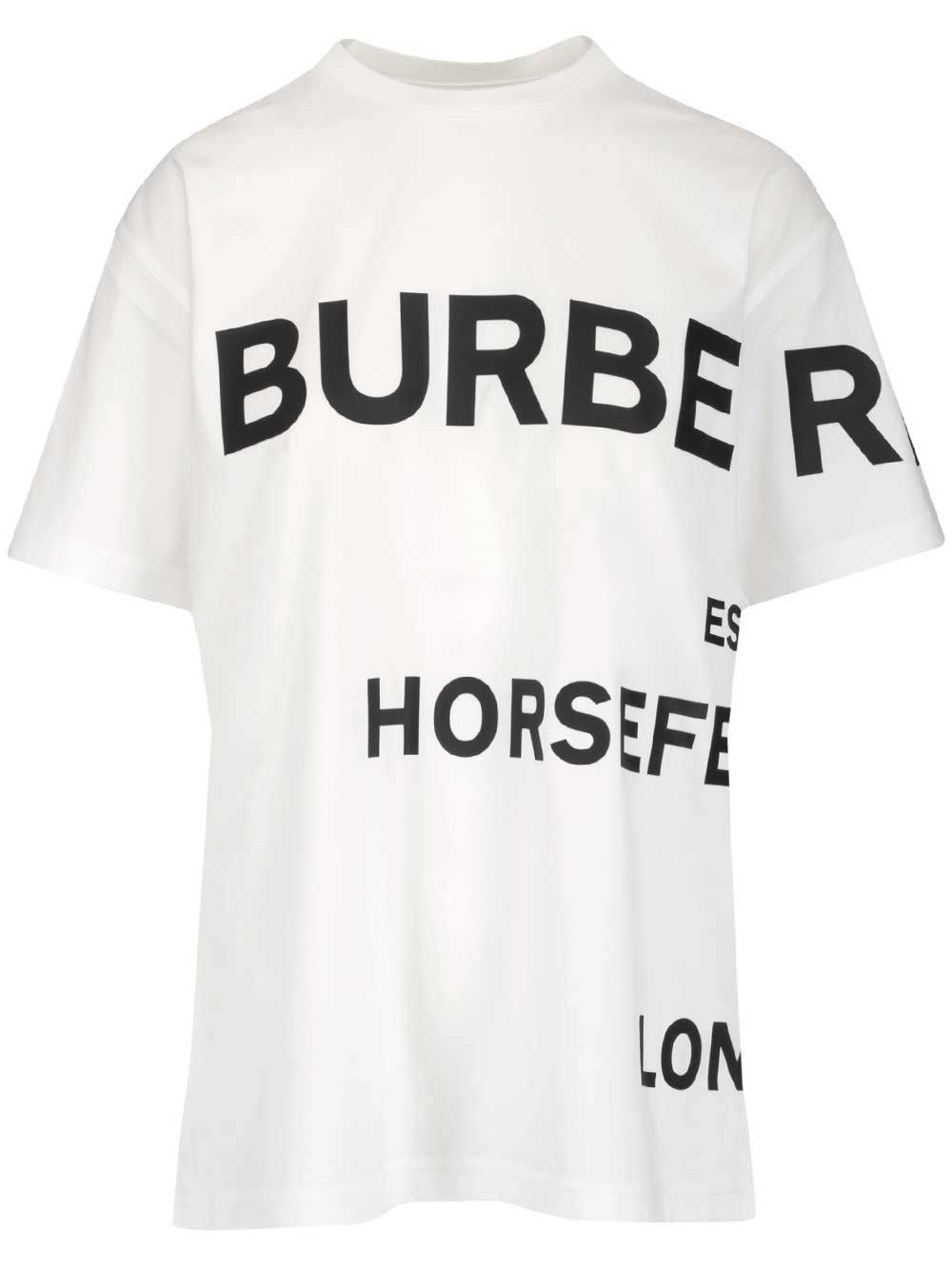 Burberry Logo Printed Crewneck T-shirt
