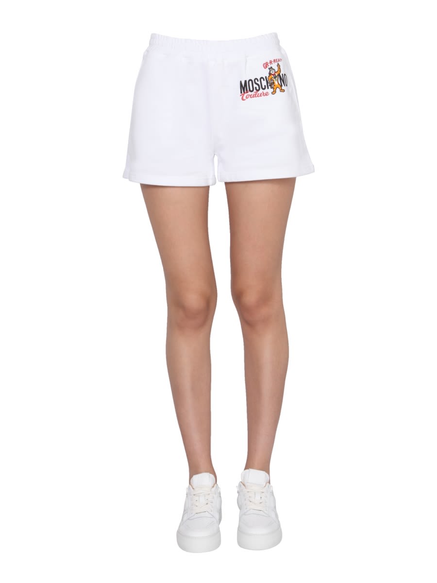 Shop Moschino X Kelloggs Shorts In White