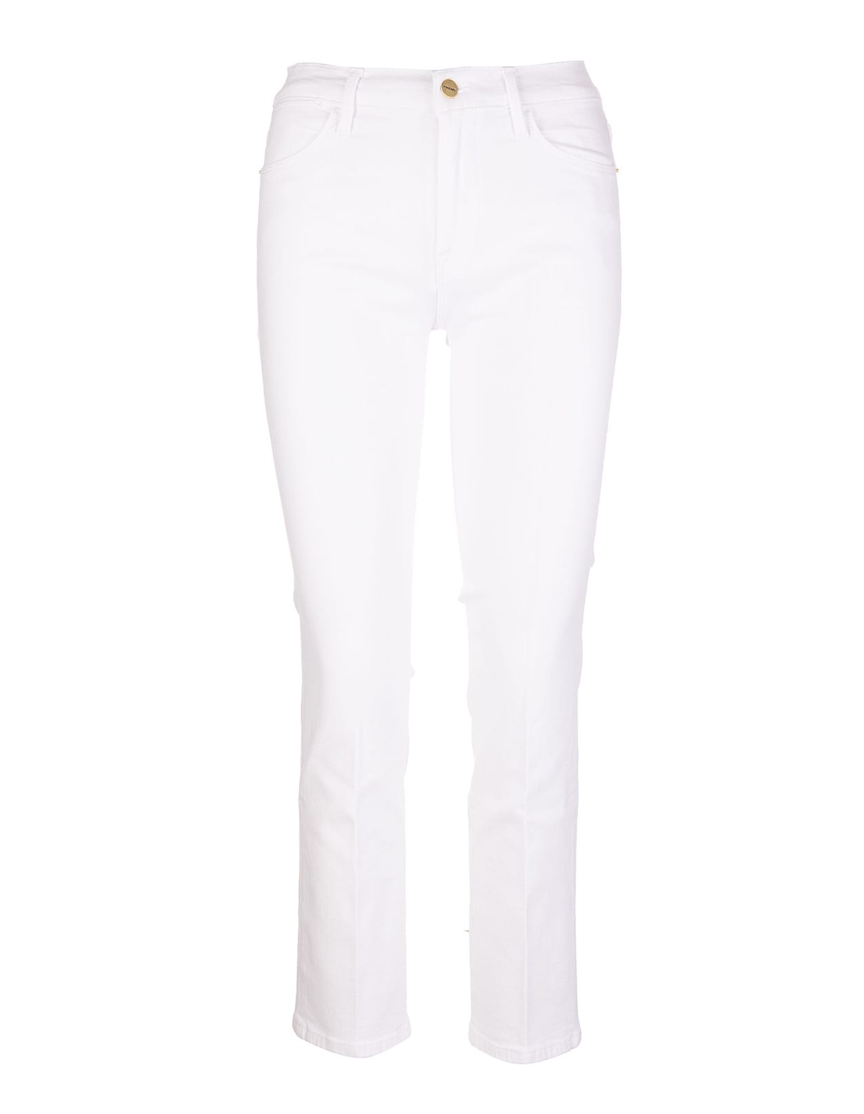 Frame Woman Le High Straight Blanc Jeans