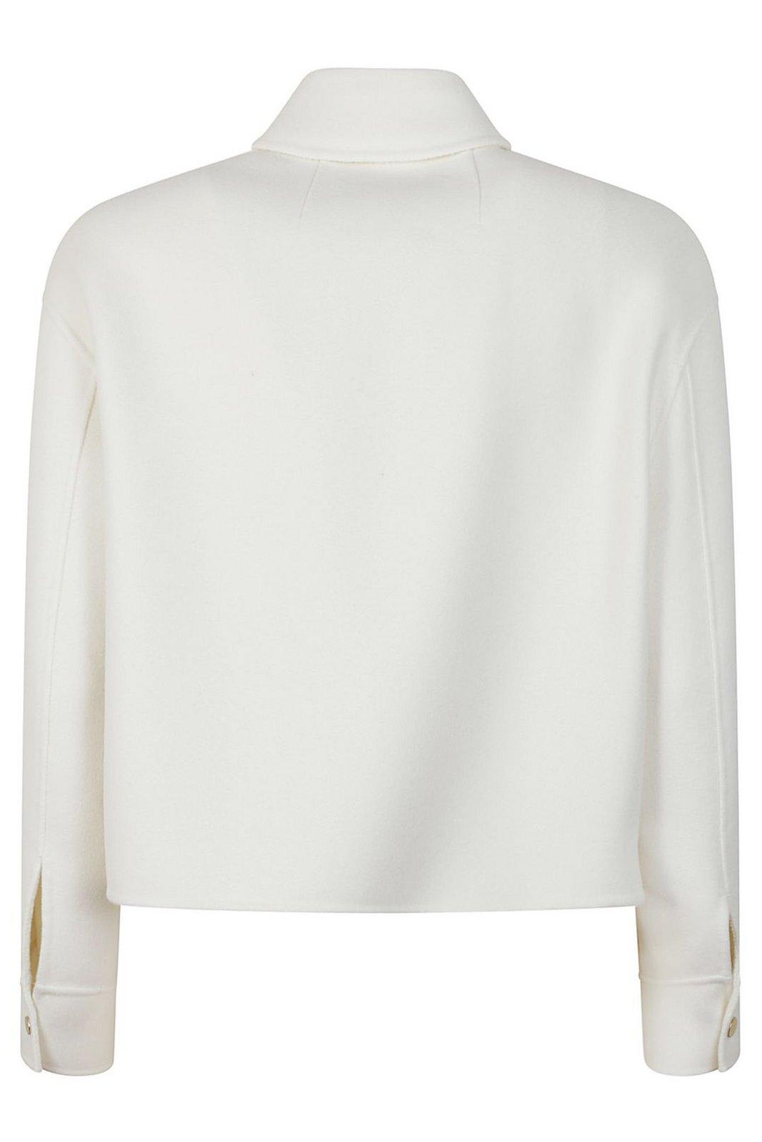 Max Mara Madison Button Detailed Jacket In White