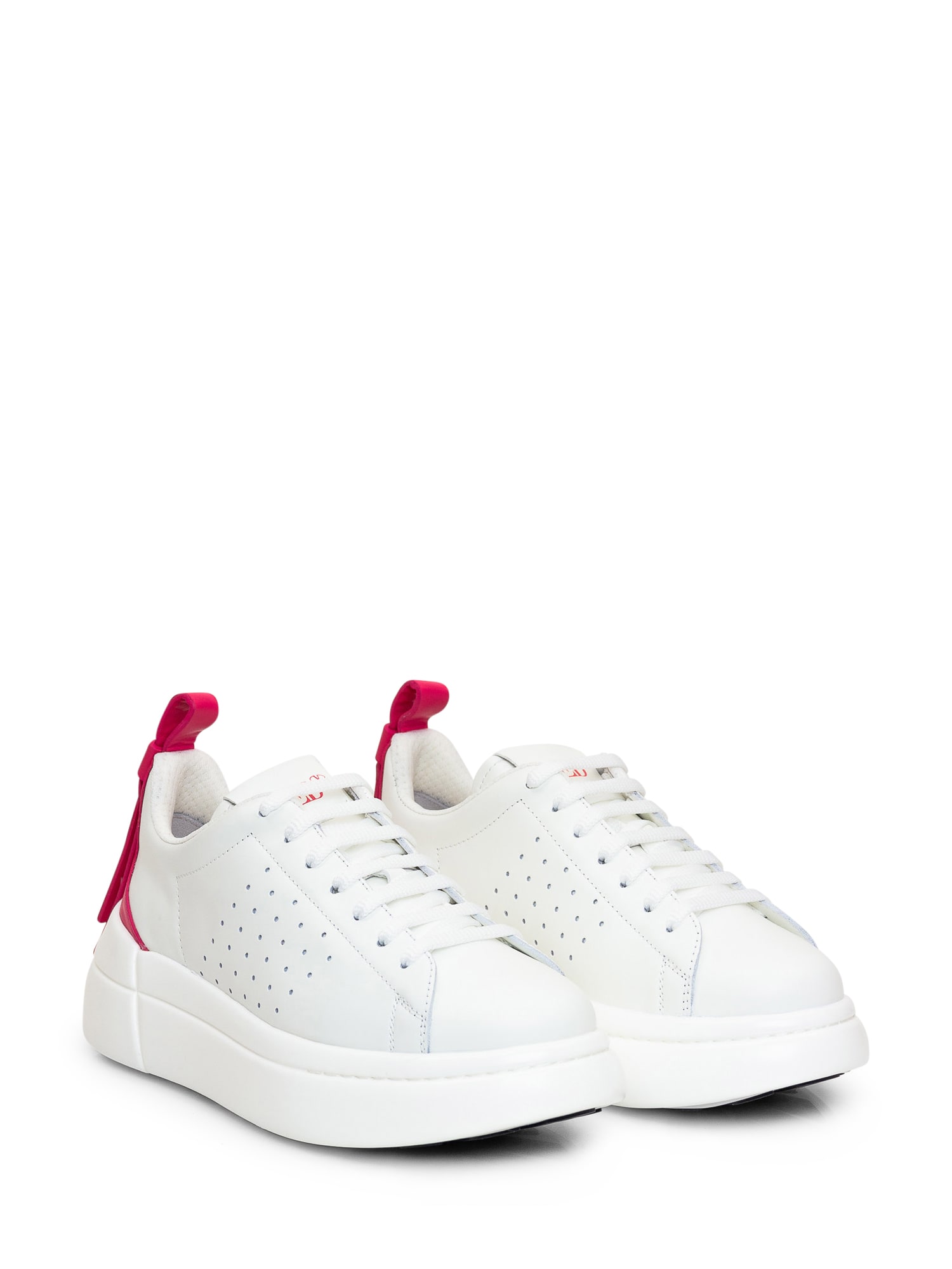 Lui Document vlinder Red Valentino Sneaker With Logo In Bianco/azalea/bianco | ModeSens