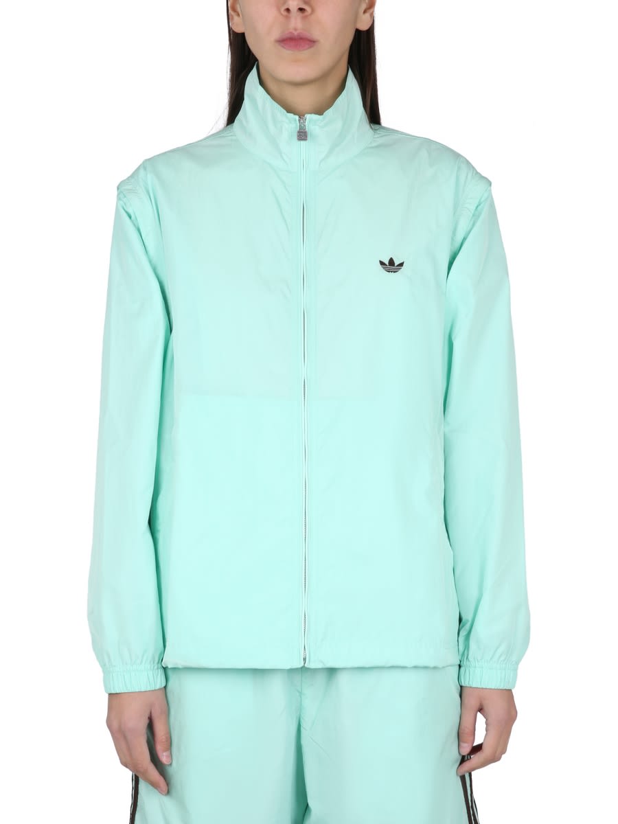 Adidas Originals By Wales Bonner Sweatshirt With Logo In Azure