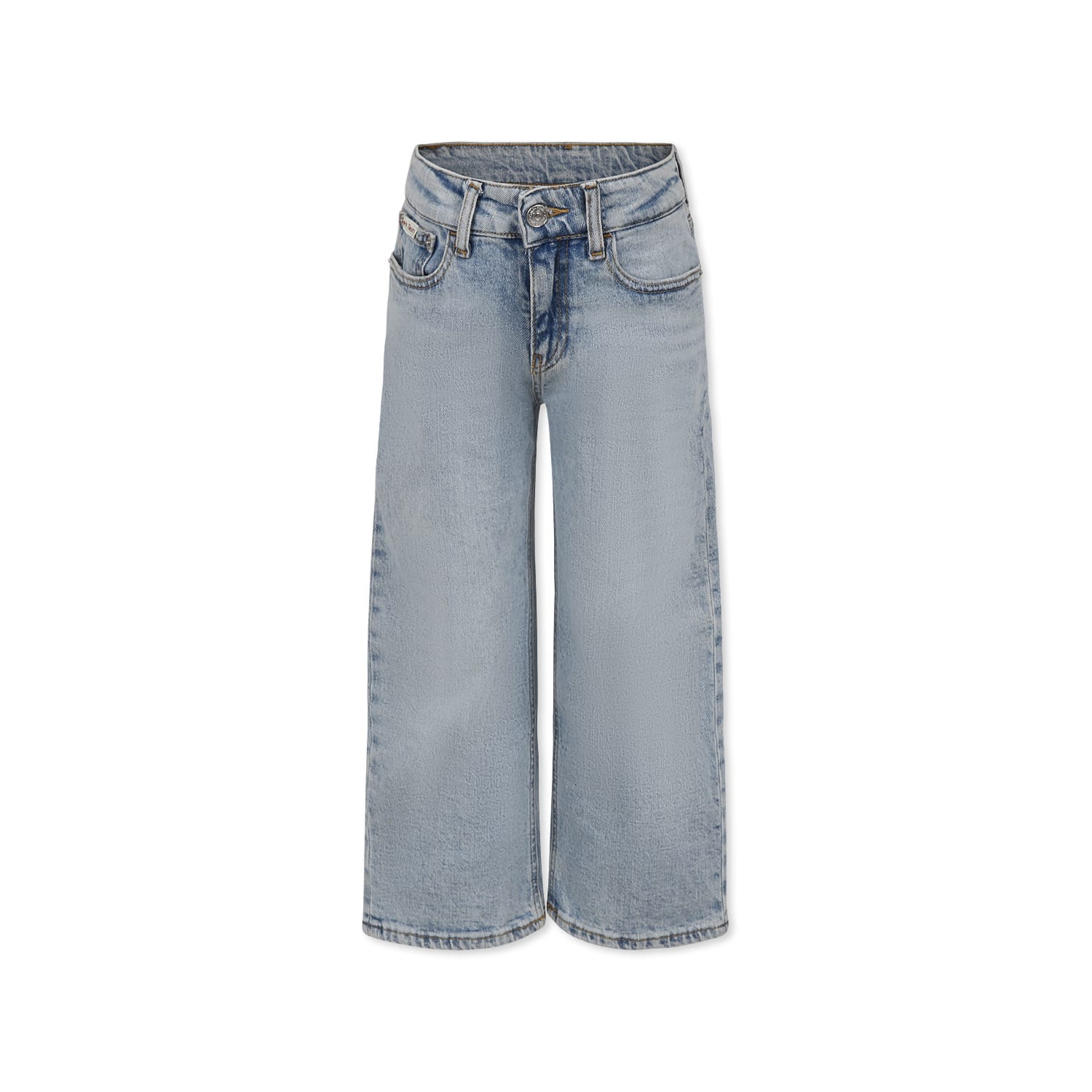 Calvin Klein Denim Jeans For Boy With Logo In Denim
