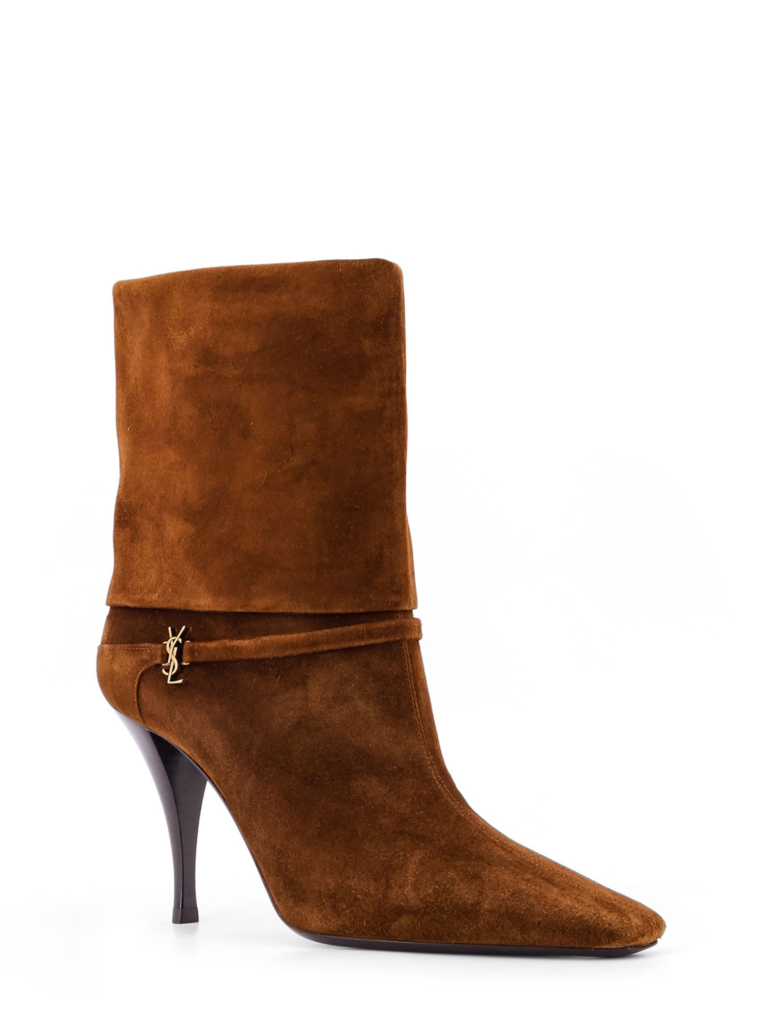 Shop Saint Laurent Boots In Brown