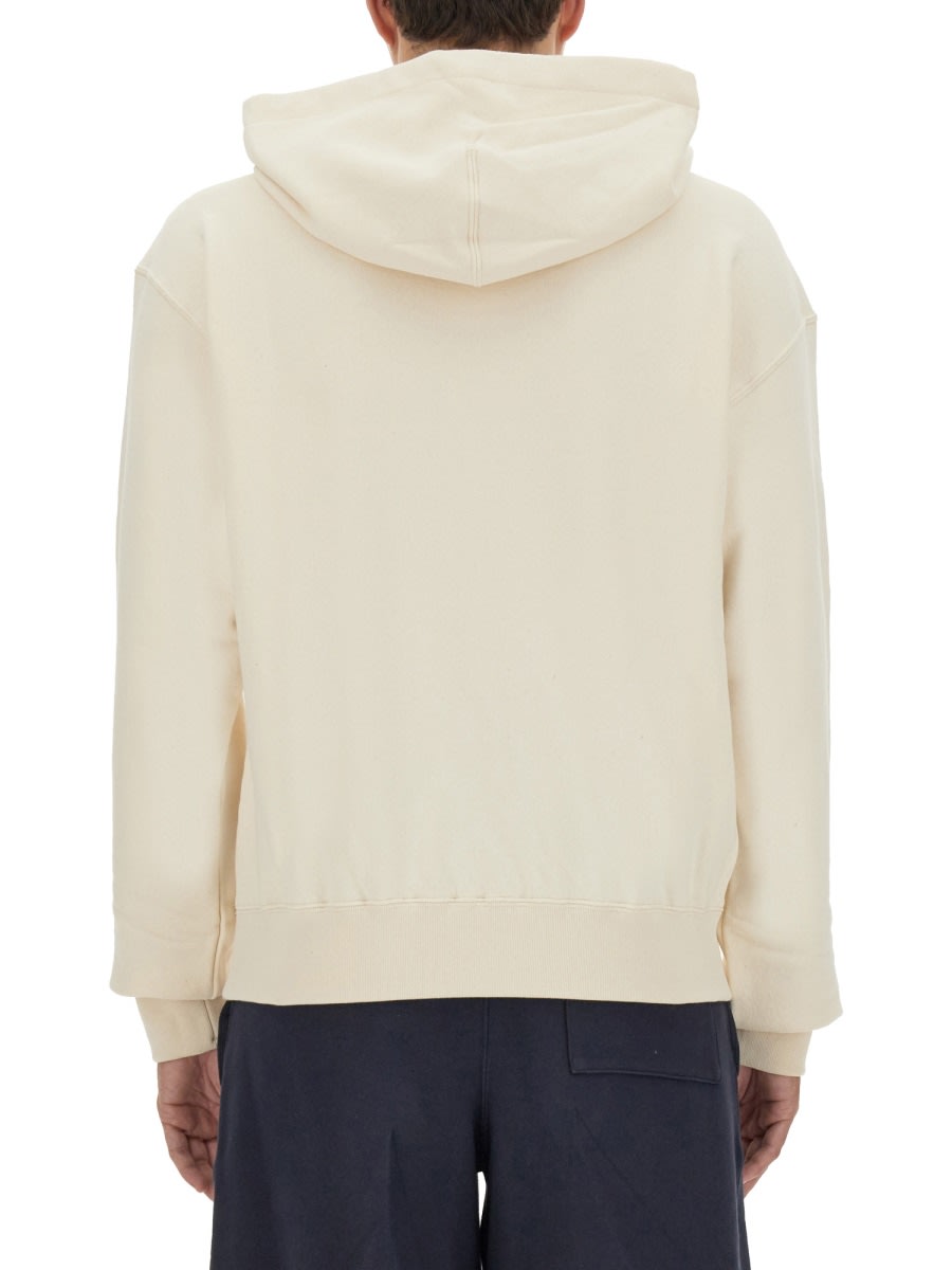 Shop Jil Sander Sweatshirt With Logo In Beige