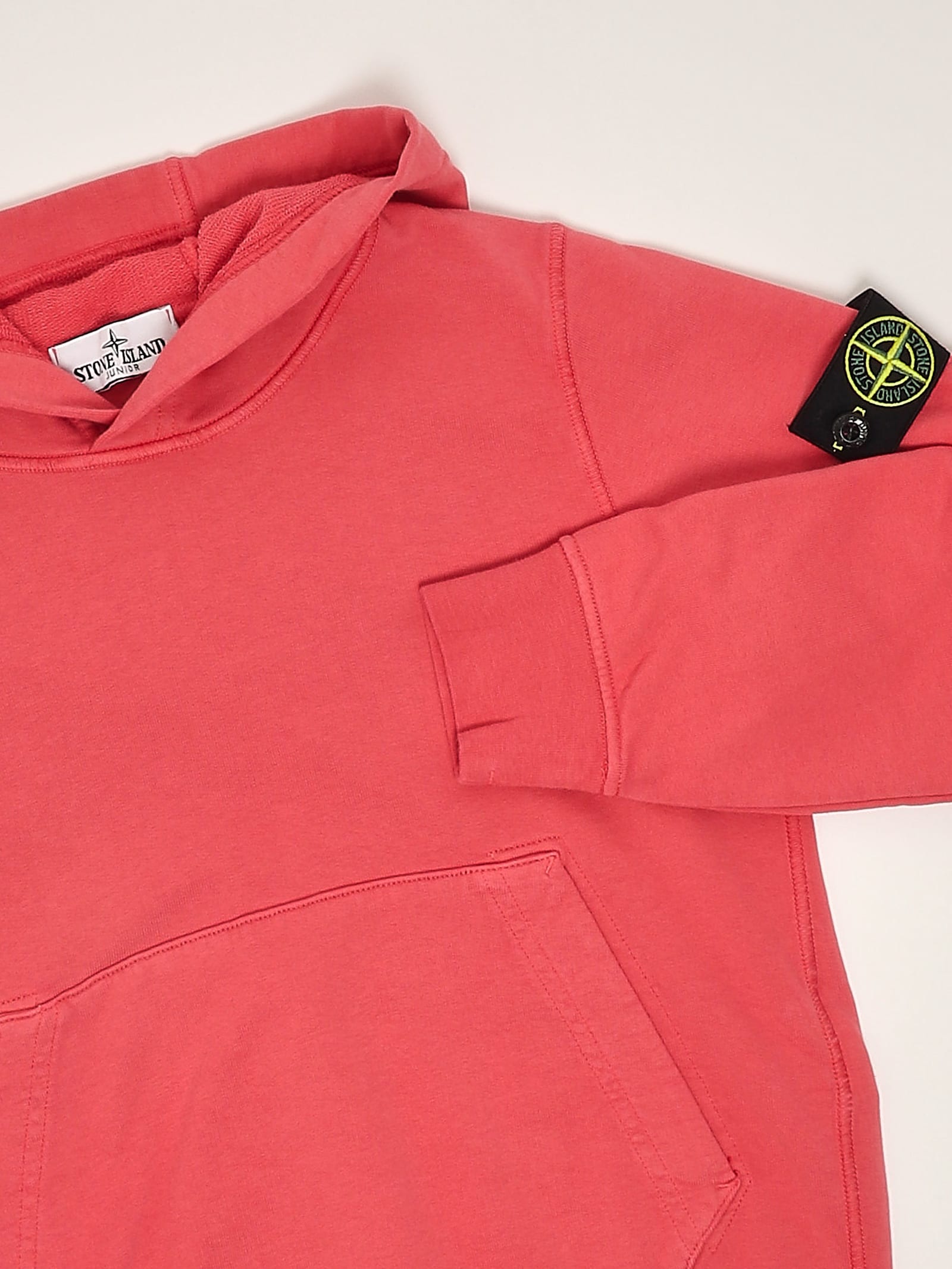Stone Island Hoodie Sweatshirt In Geranio