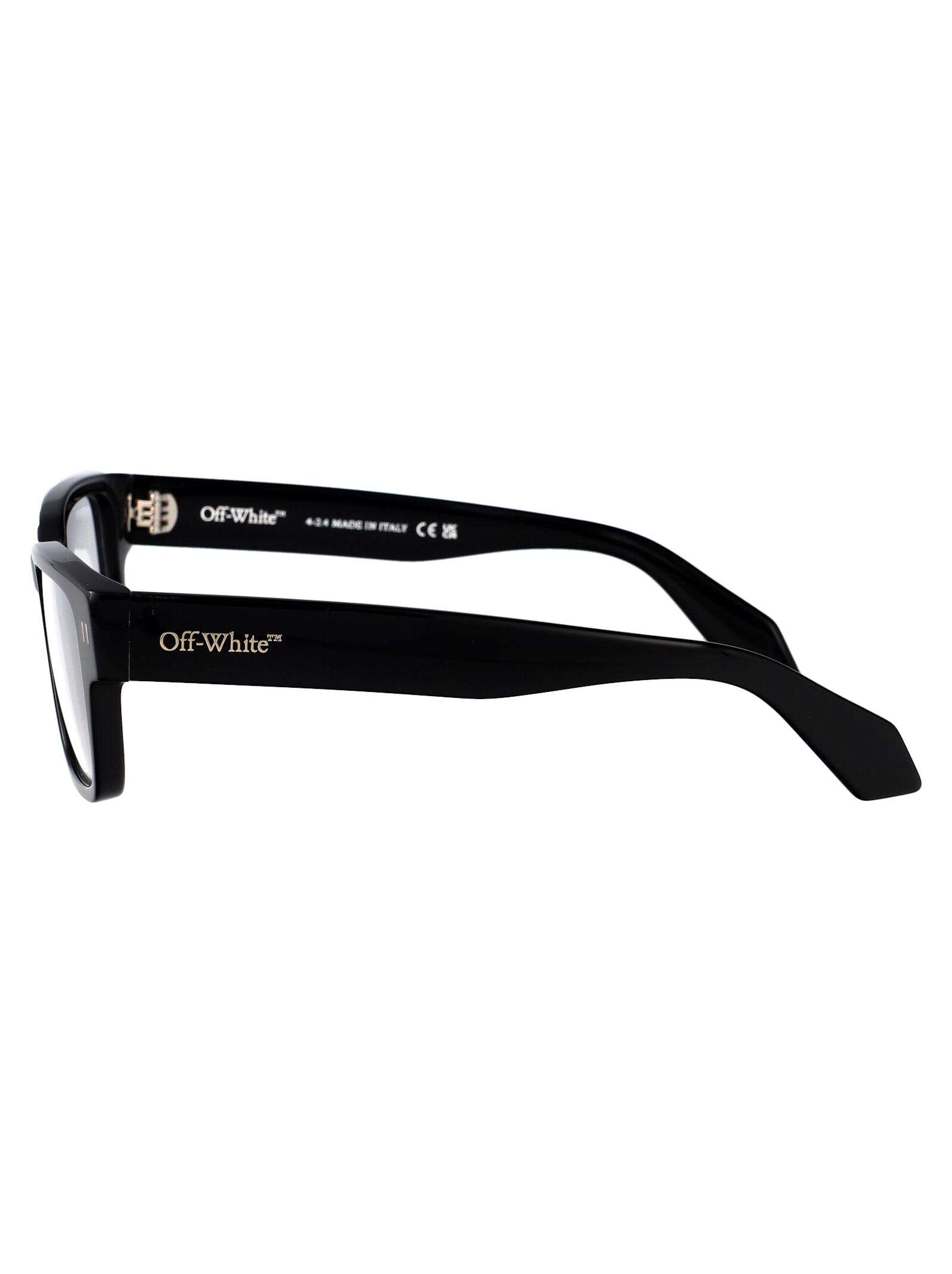 Off-white Optical Style 37 Cat-eye Glasses In Black