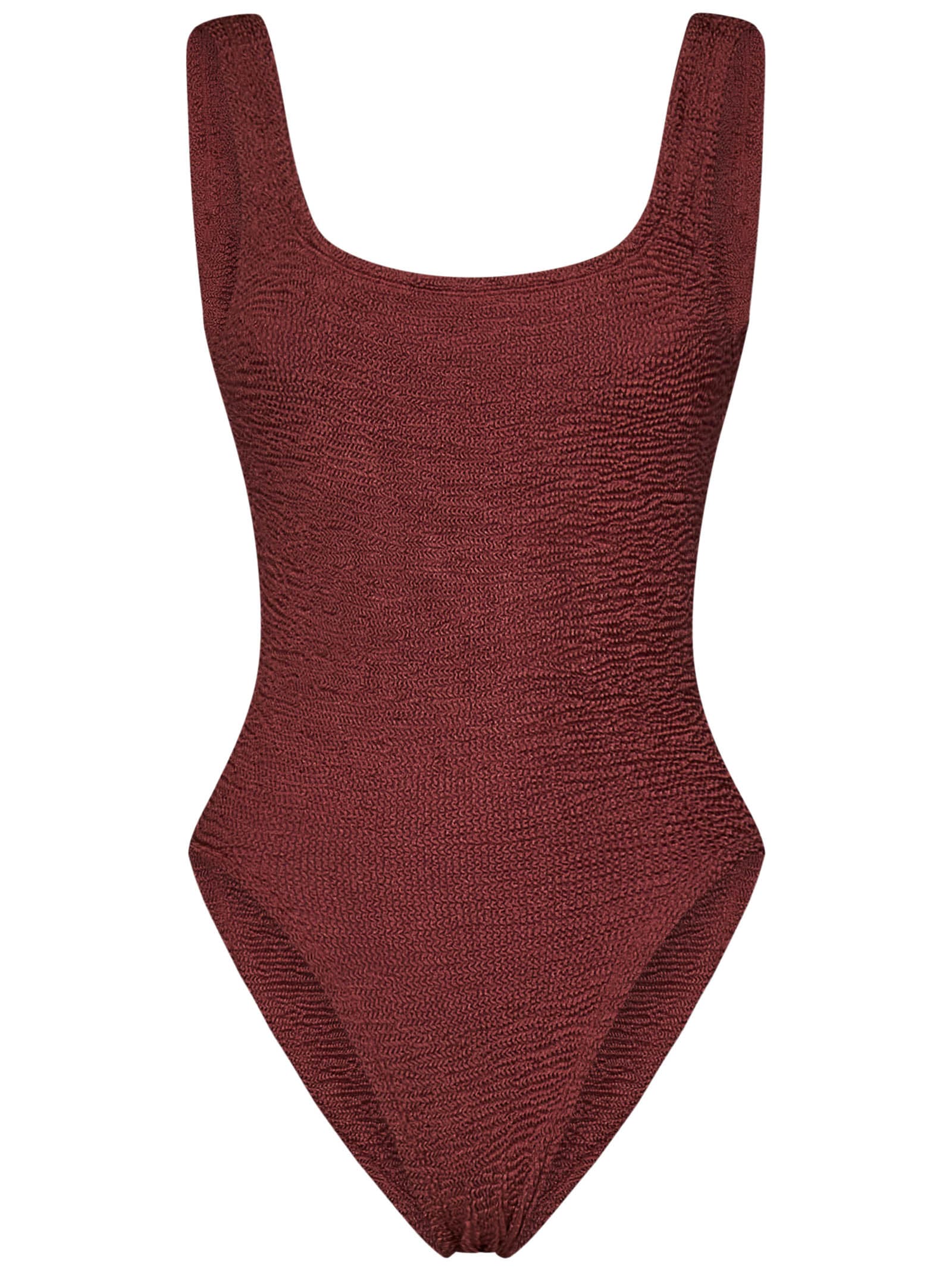 Hunza G Square Swimsuit In Burgundy