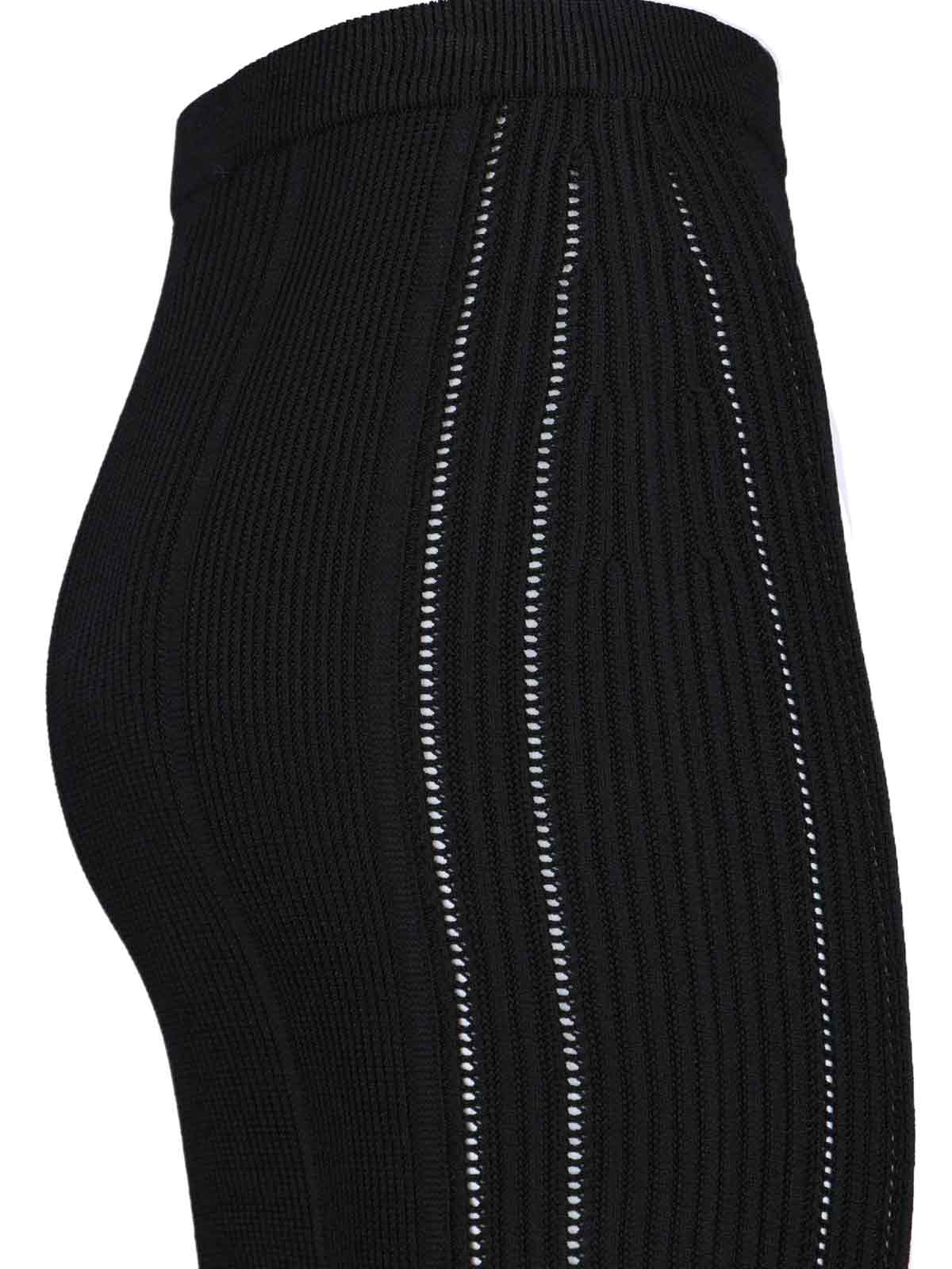 Shop Balmain Midi Skirt In Black