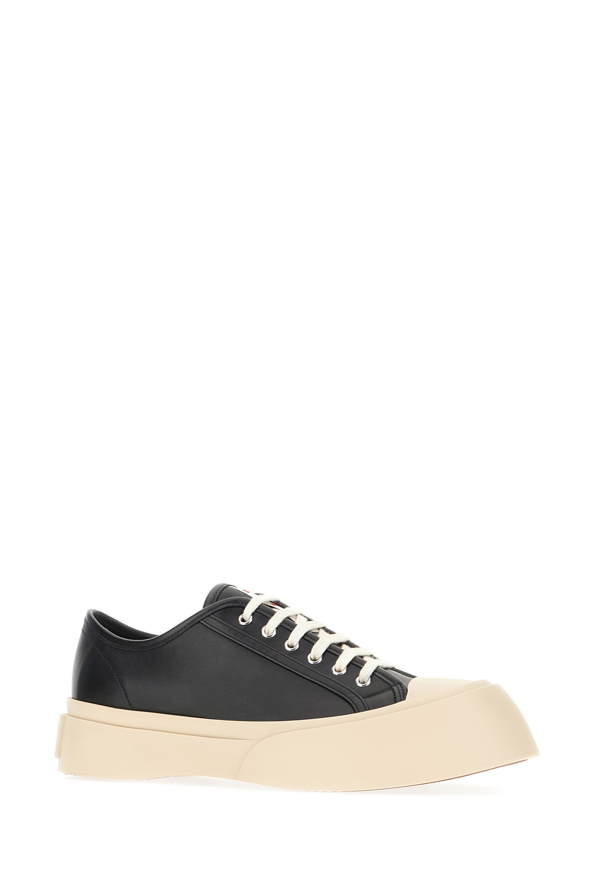 Shop Marni Black Nappa Leather Pablo Sneakers