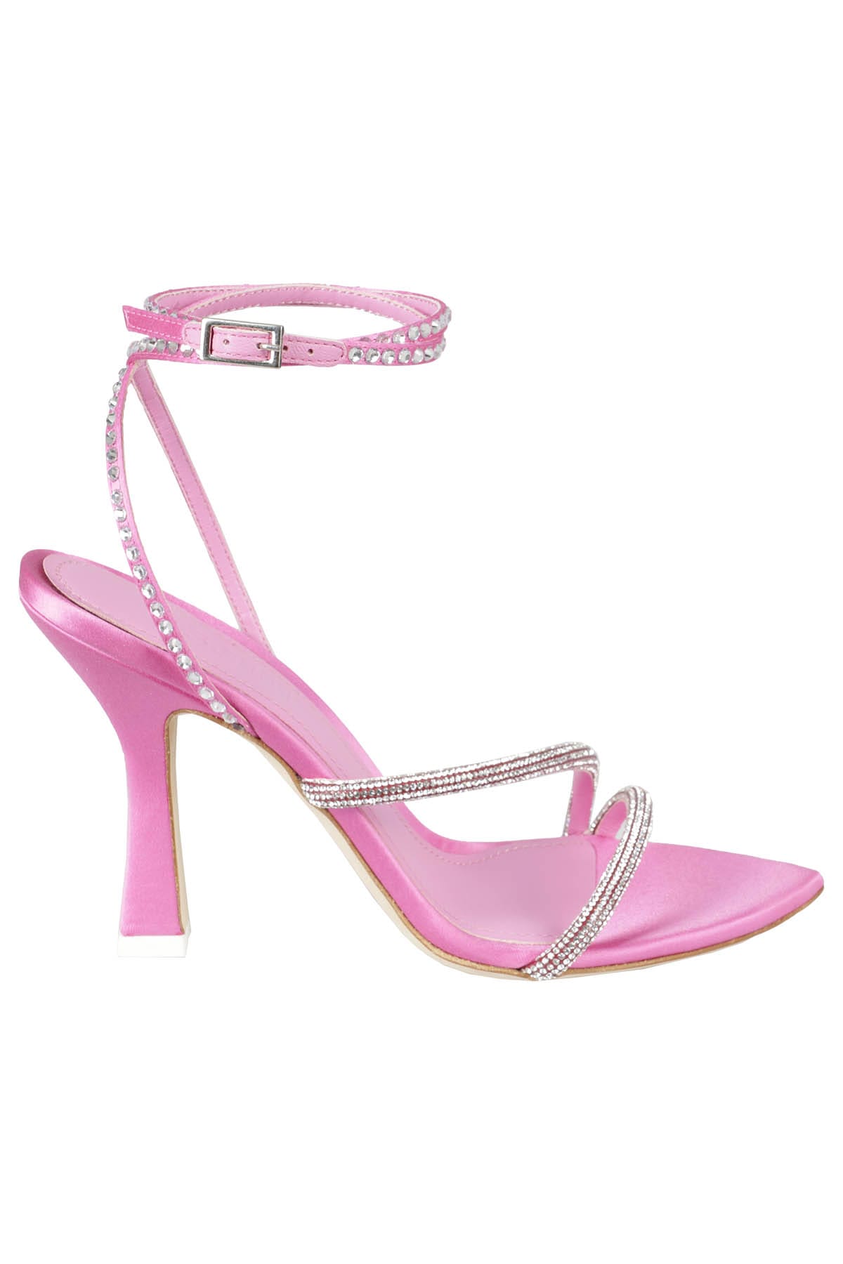 3juin 70mm Crystal Embellished Sandals In Purple